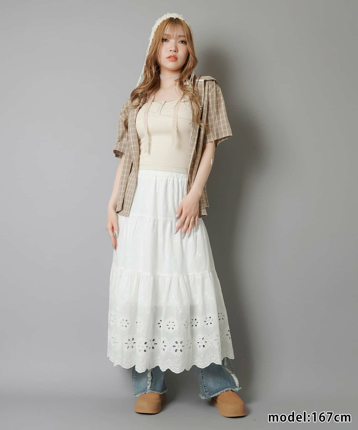 75%OFF】ティアードロングスカート/レースA/#NEO森ガール | SPINNS WEB