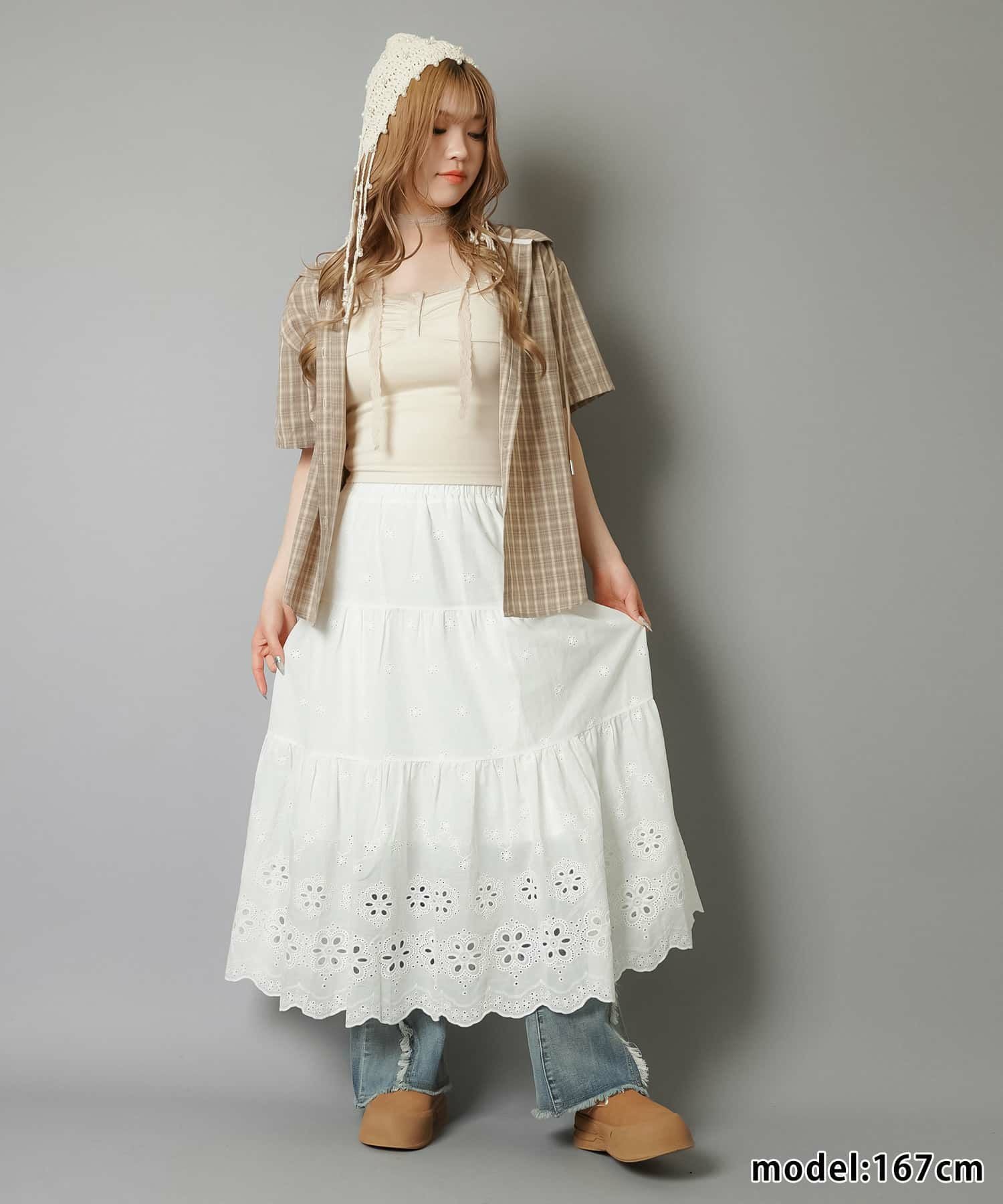 75%OFF】ティアードロングスカート/レースA/#NEO森ガール | SPINNS WEB