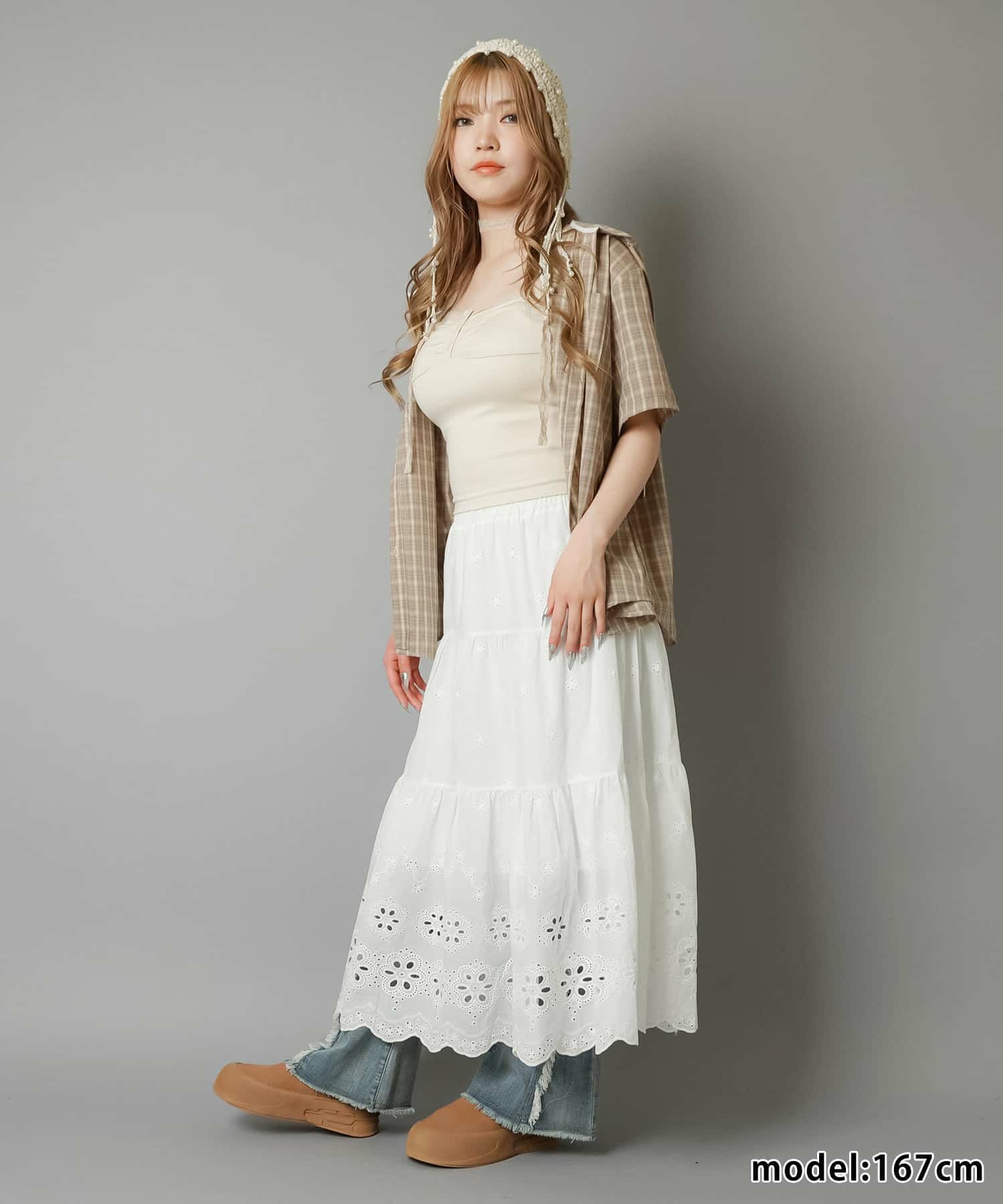 75%OFF】ティアードロングスカート/レースA/#NEO森ガール | SPINNS WEB