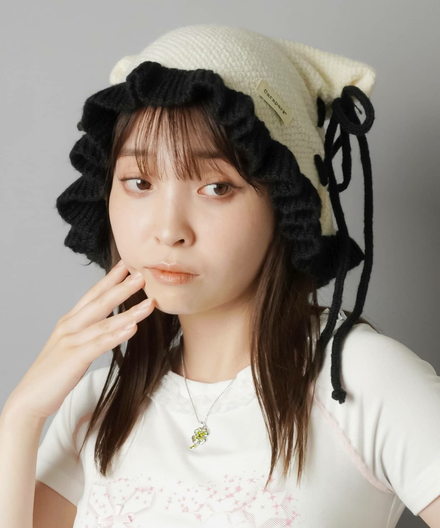 80%OFF】猫耳ニット帽/フリルリボン | SPINNS WEB STORE | SPINNS