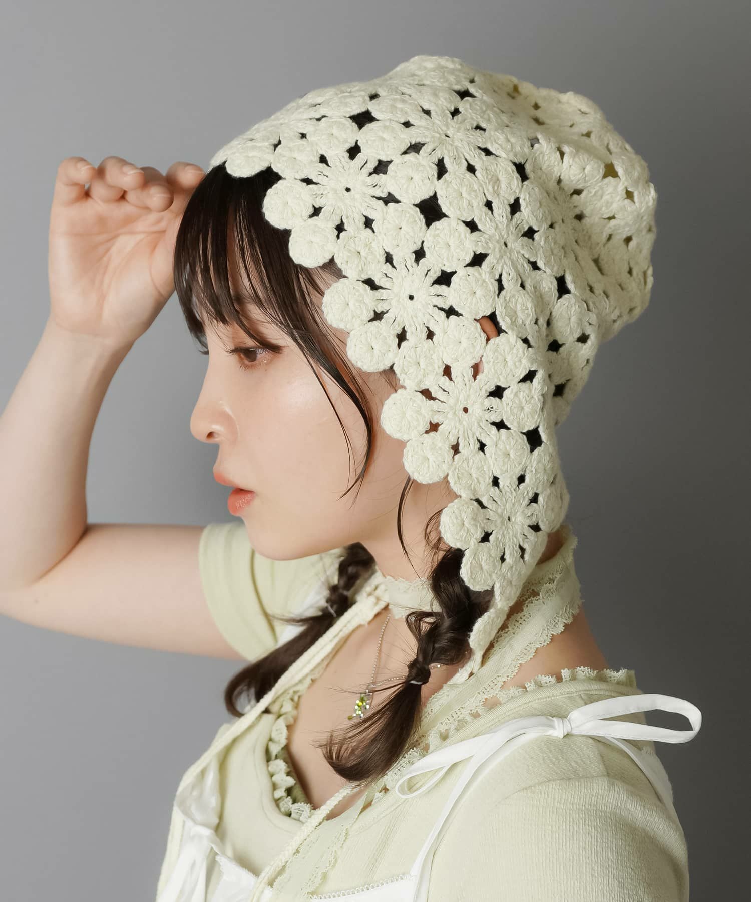 95%OFF】ニットキャップ/紐フラワー/#NEO森ガール | SPINNS WEB STORE