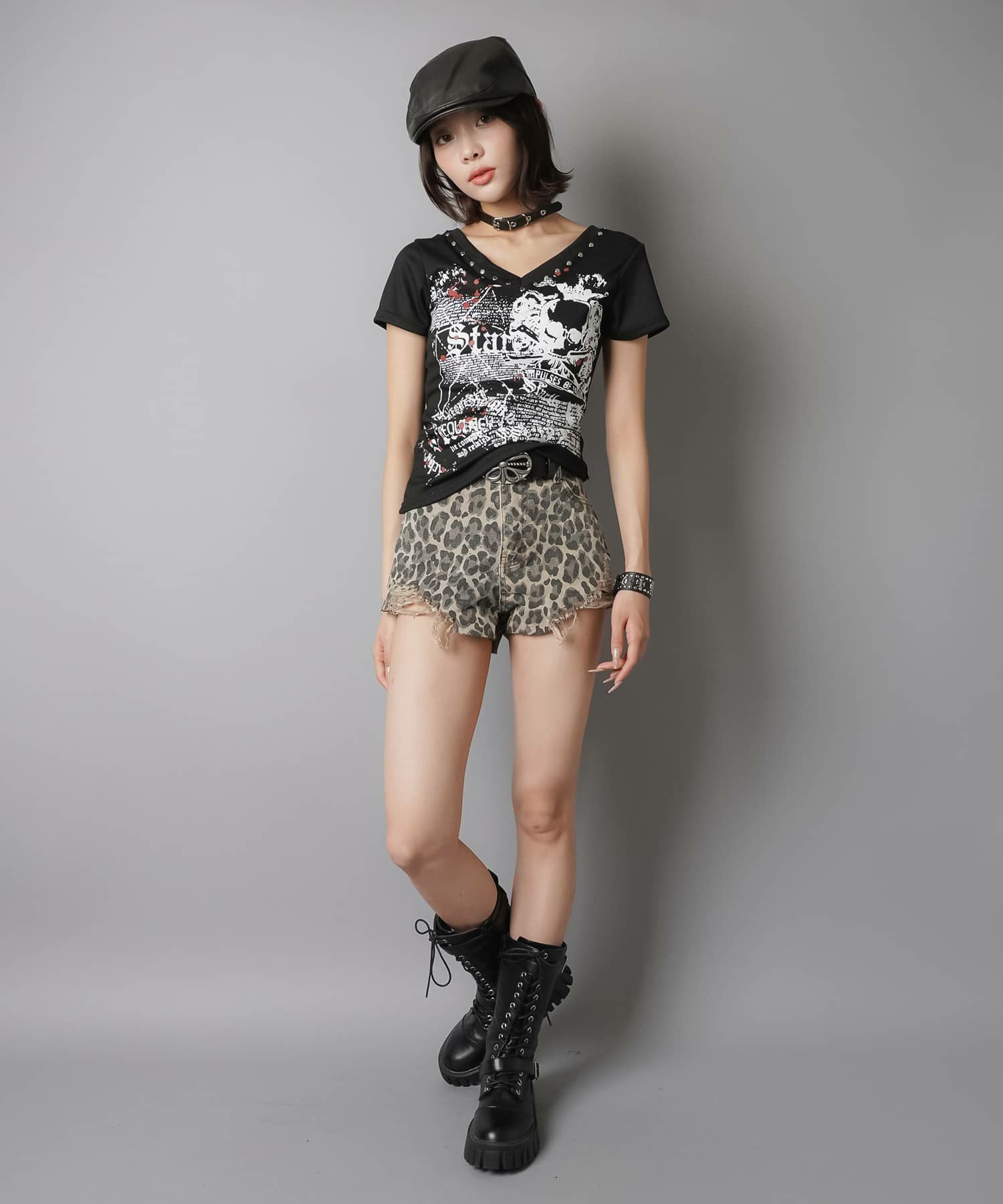 合皮ベルト/アンティークシルバークロスバックル | SPINNS WEB STORE