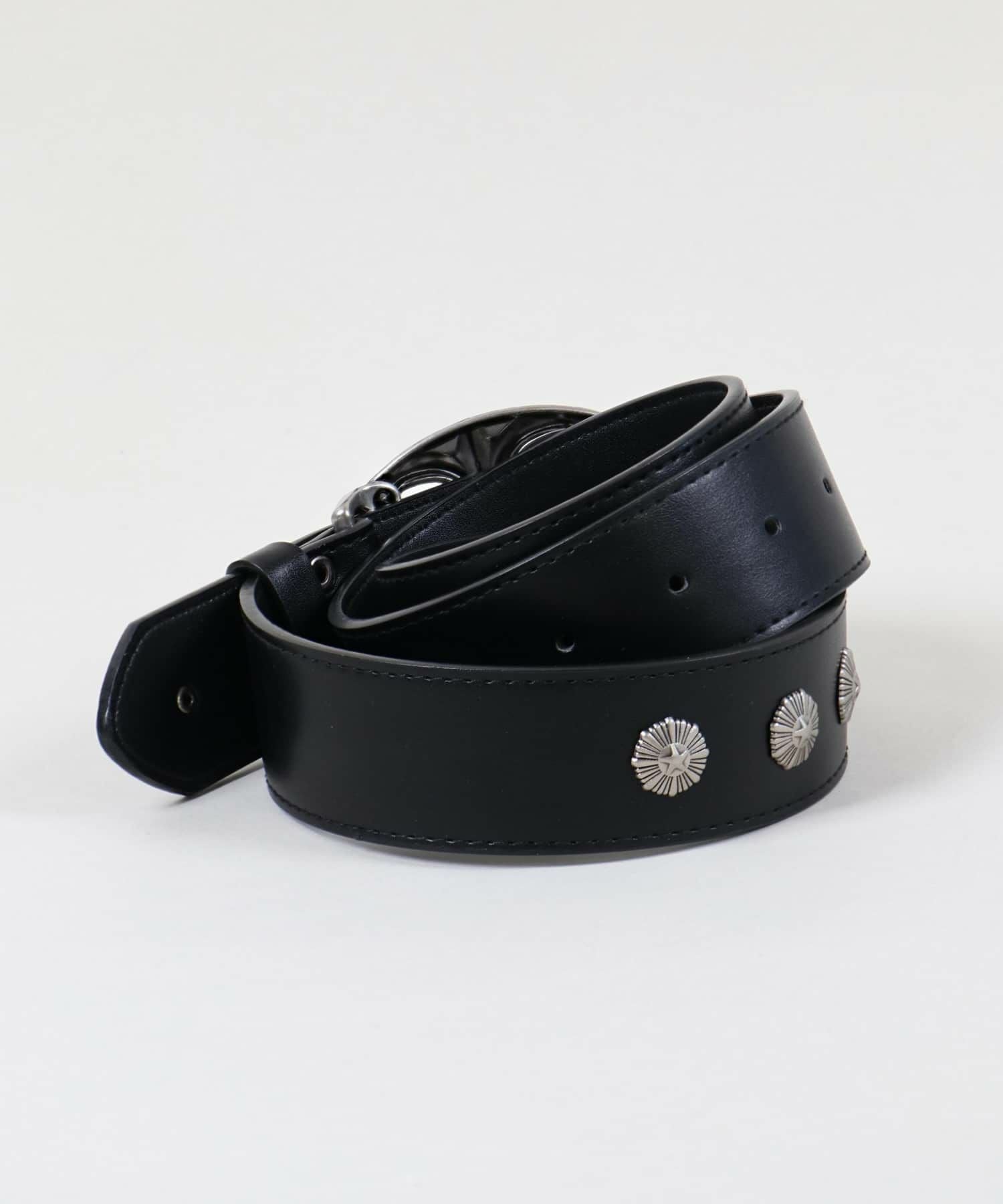 合皮ベルト/アンティークシルバークロスバックル | SPINNS WEB STORE