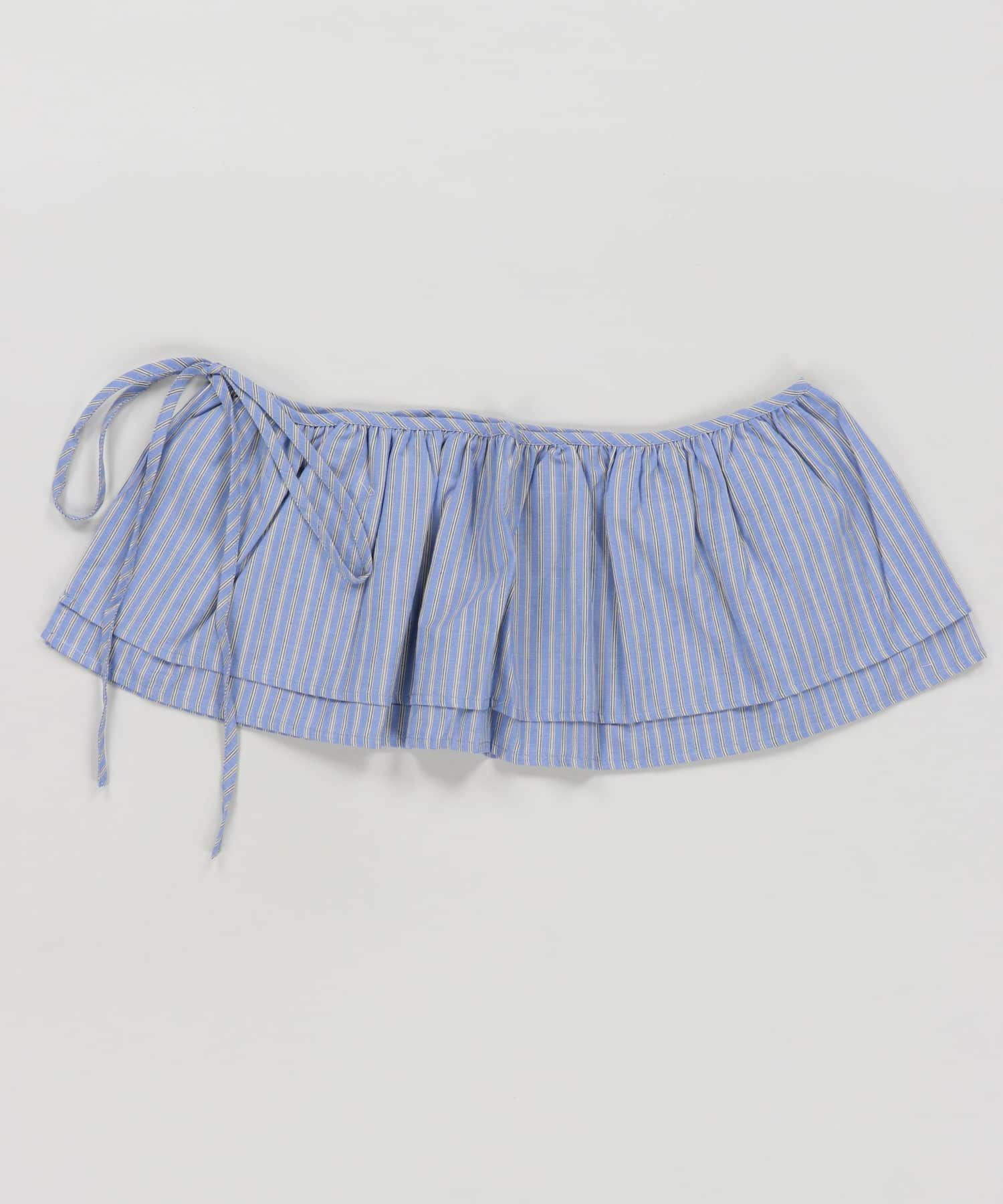 95%OFF】コットン巻きスカート/ストライプ/ラップスカート/腰巻き