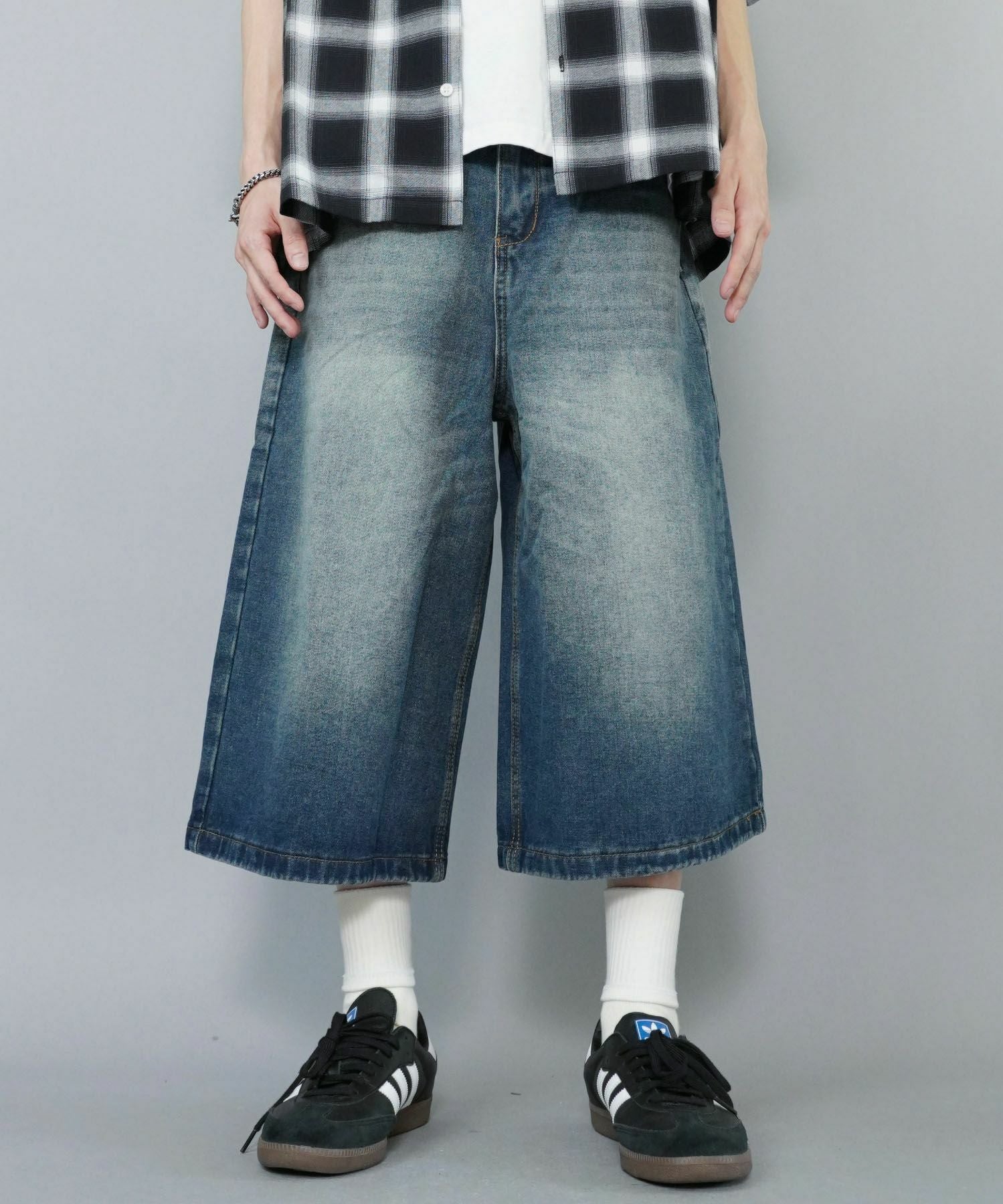 ジーンズハーフパンツ ヴィンテージ加工ジョーツデニムパンツ/ハーフパンツ | SPINNS WEB