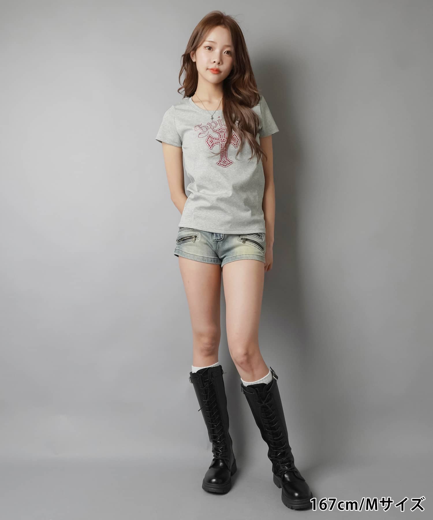 デニム超ショートパンツ/ジップデザイン/2サイズ展開 | SPINNS WEB