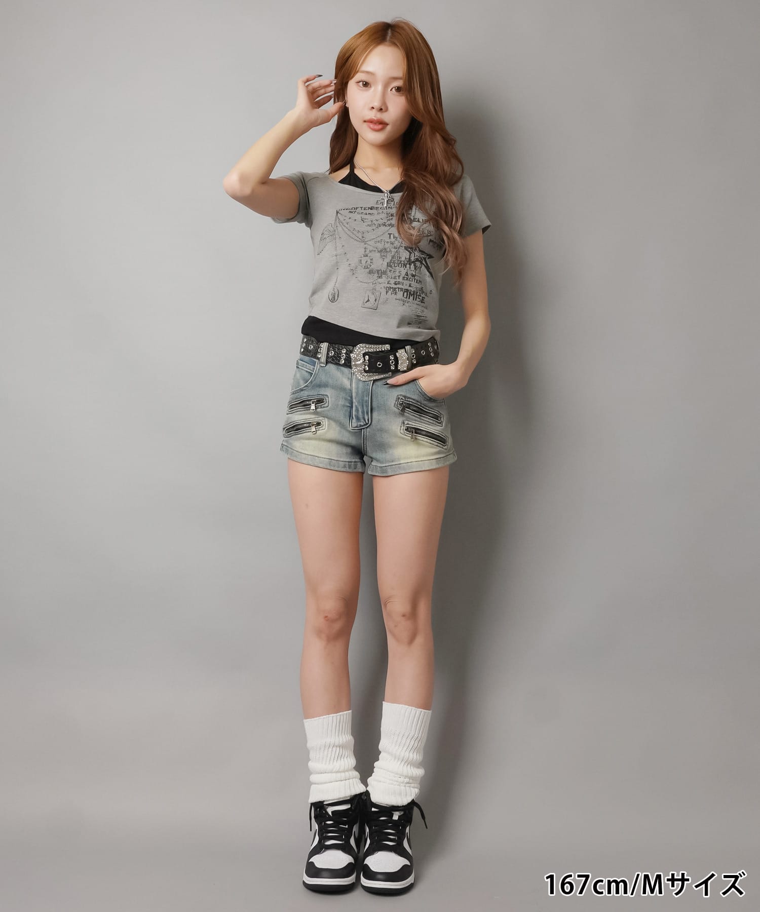 デニム超ショートパンツ/ジップデザイン/2サイズ展開 | SPINNS WEB