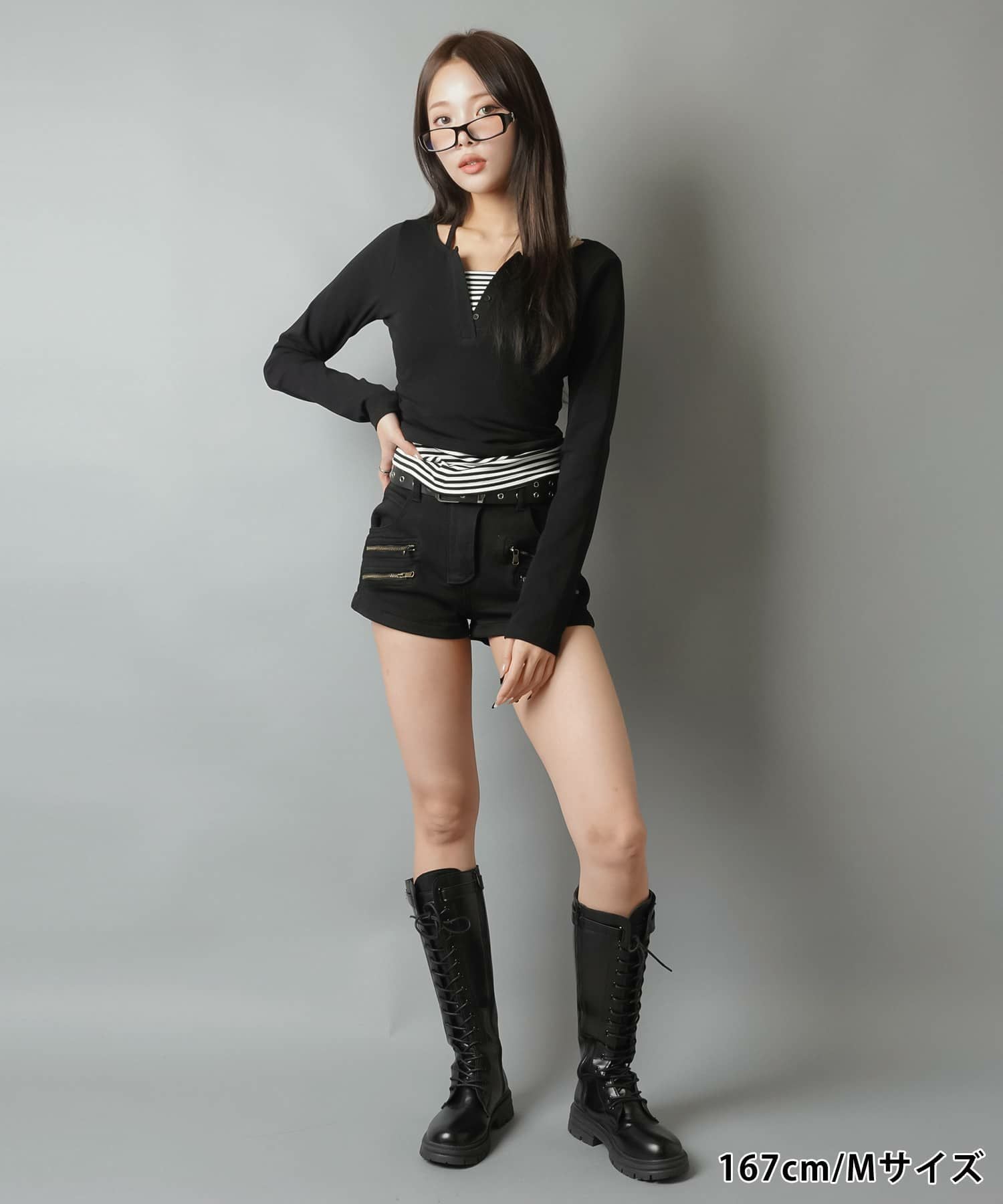 デニム超ショートパンツ/ジップデザイン/2サイズ展開 | SPINNS WEB