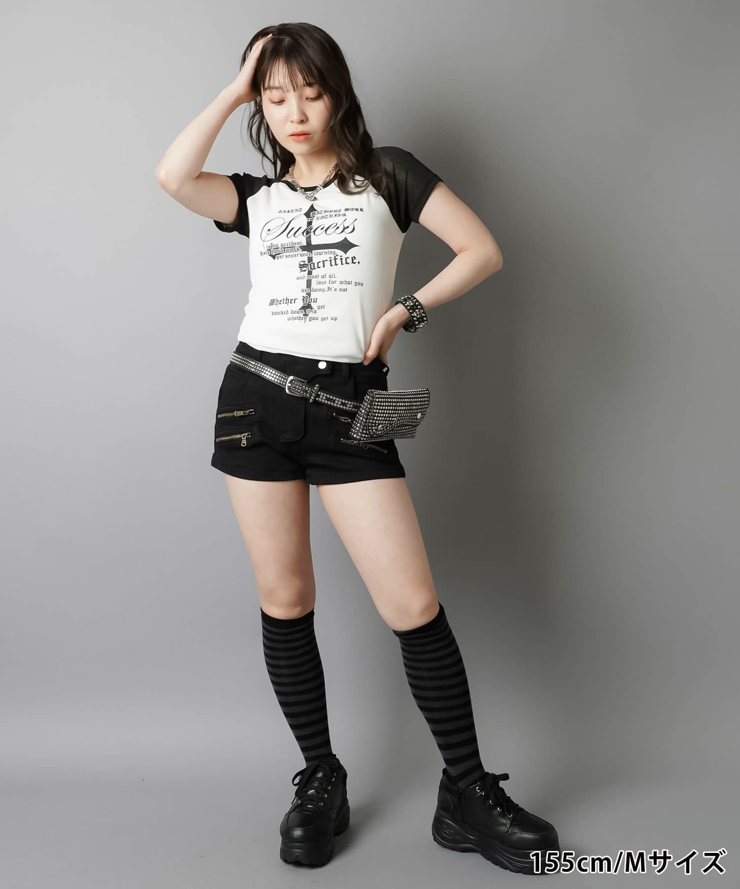 デニム超ショートパンツ/ジップデザイン/2サイズ展開 | SPINNS WEB