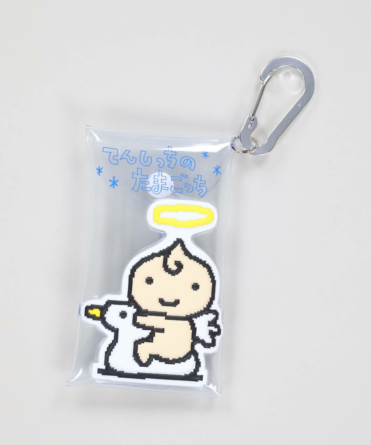 70%OFF】≪たまごっち≫クリアカラビナポーチ/てんしっちのたまごっち