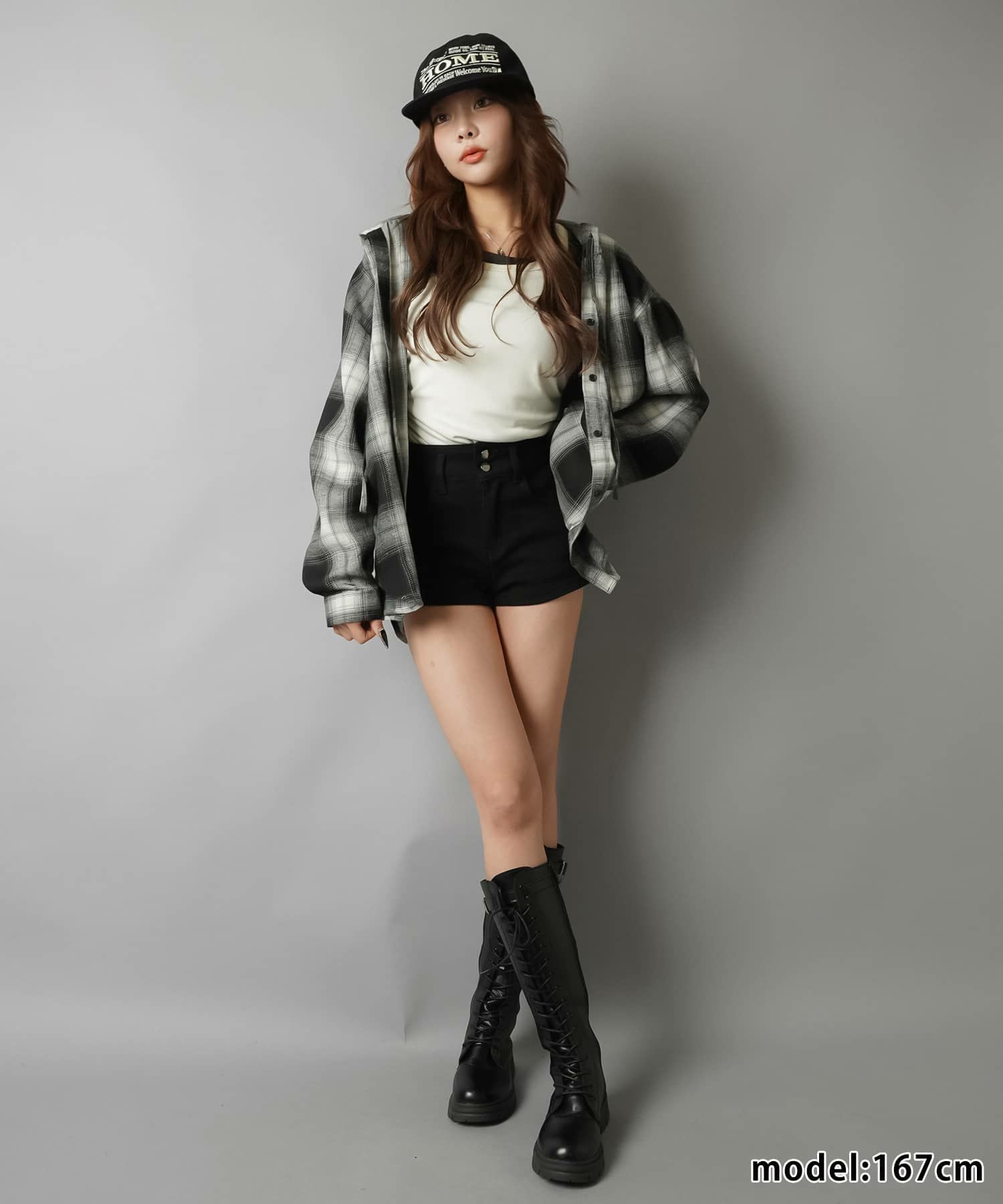 ESTNATION ハイウエストショートパンツ ベーシックハイウエストショートパンツ/ダブルボタン | SPINNS WEB