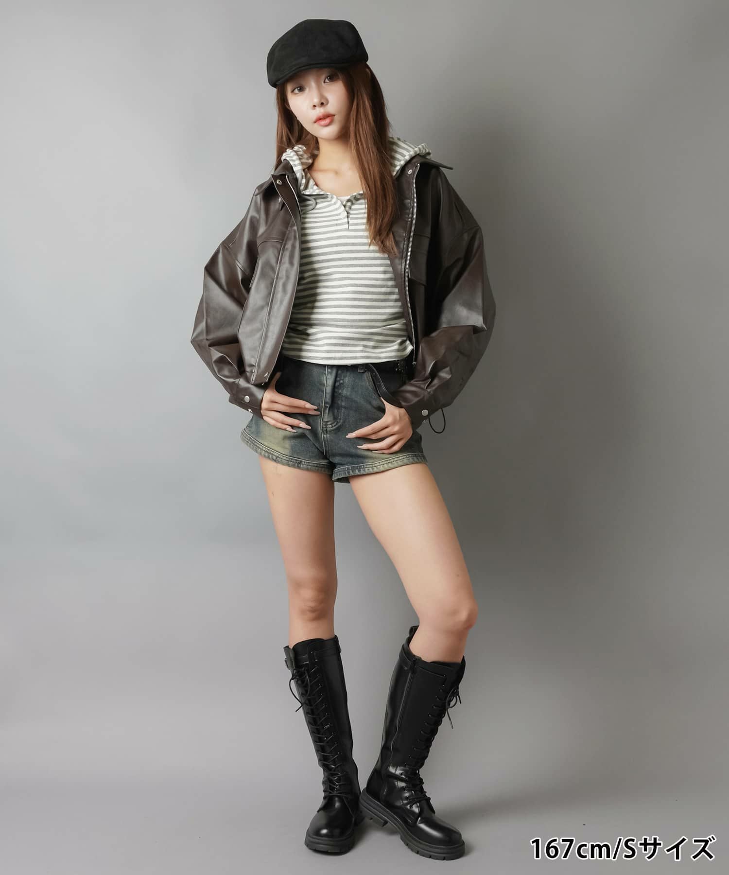 デニム超ショートパンツ/バックジップ/3サイズ展開 | SPINNS WEB STORE