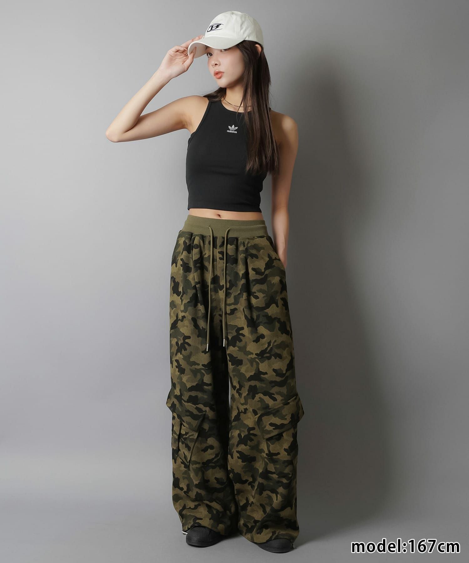 裏毛ワイドスウェットパンツ/迷彩柄/カモ柄 | SPINNS WEB STORE
