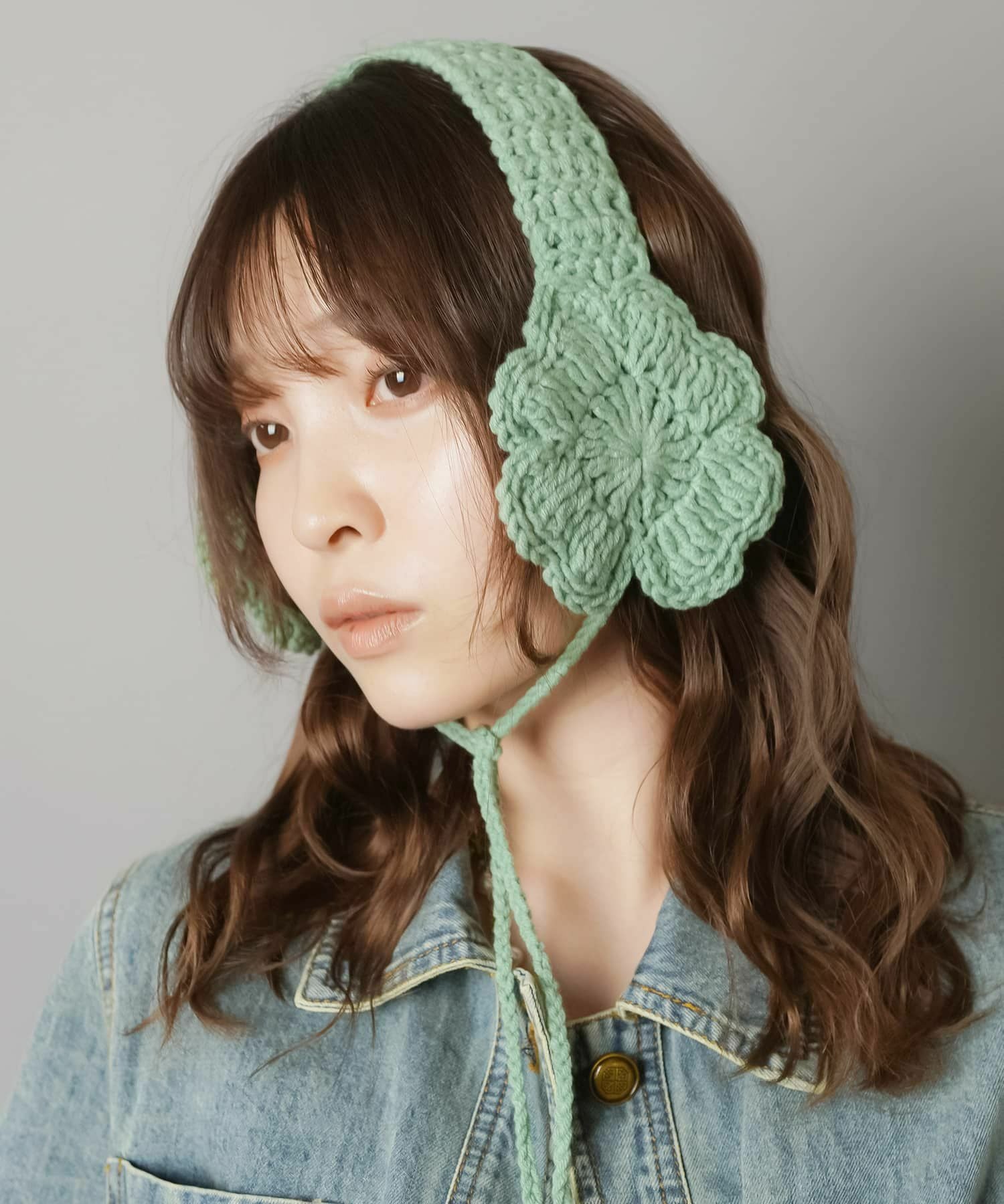 40%OFF】ニットイヤーマフ/イヤマフ/クローバー/#NEO森ガール | SPINNS