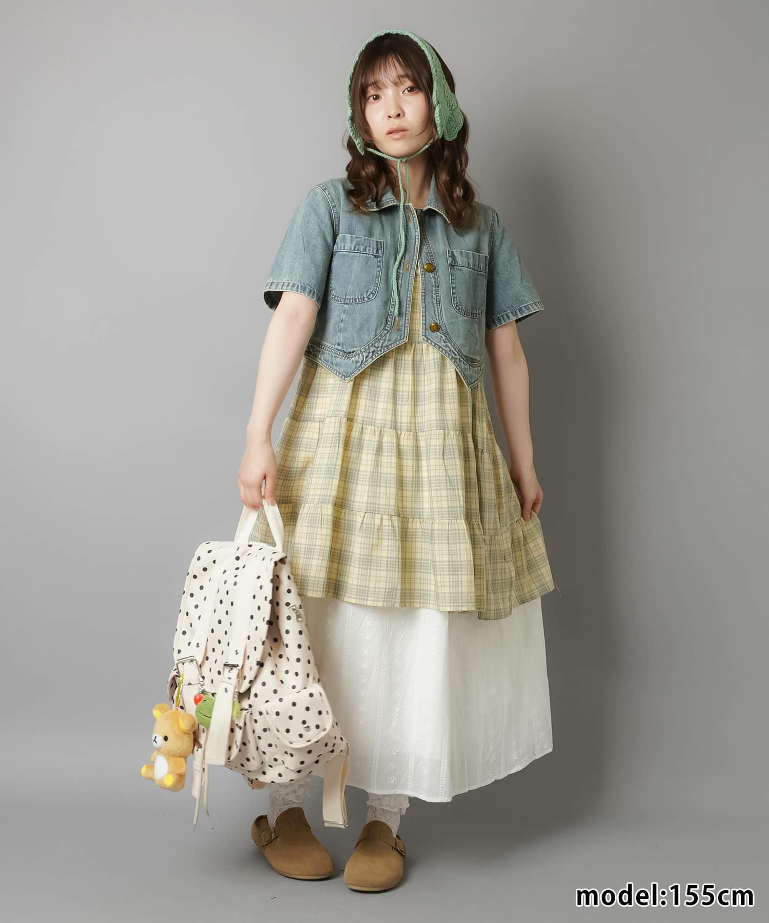 75%OFF】ティアードキャミワンピース/チェック/#NEO森ガール | SPINNS