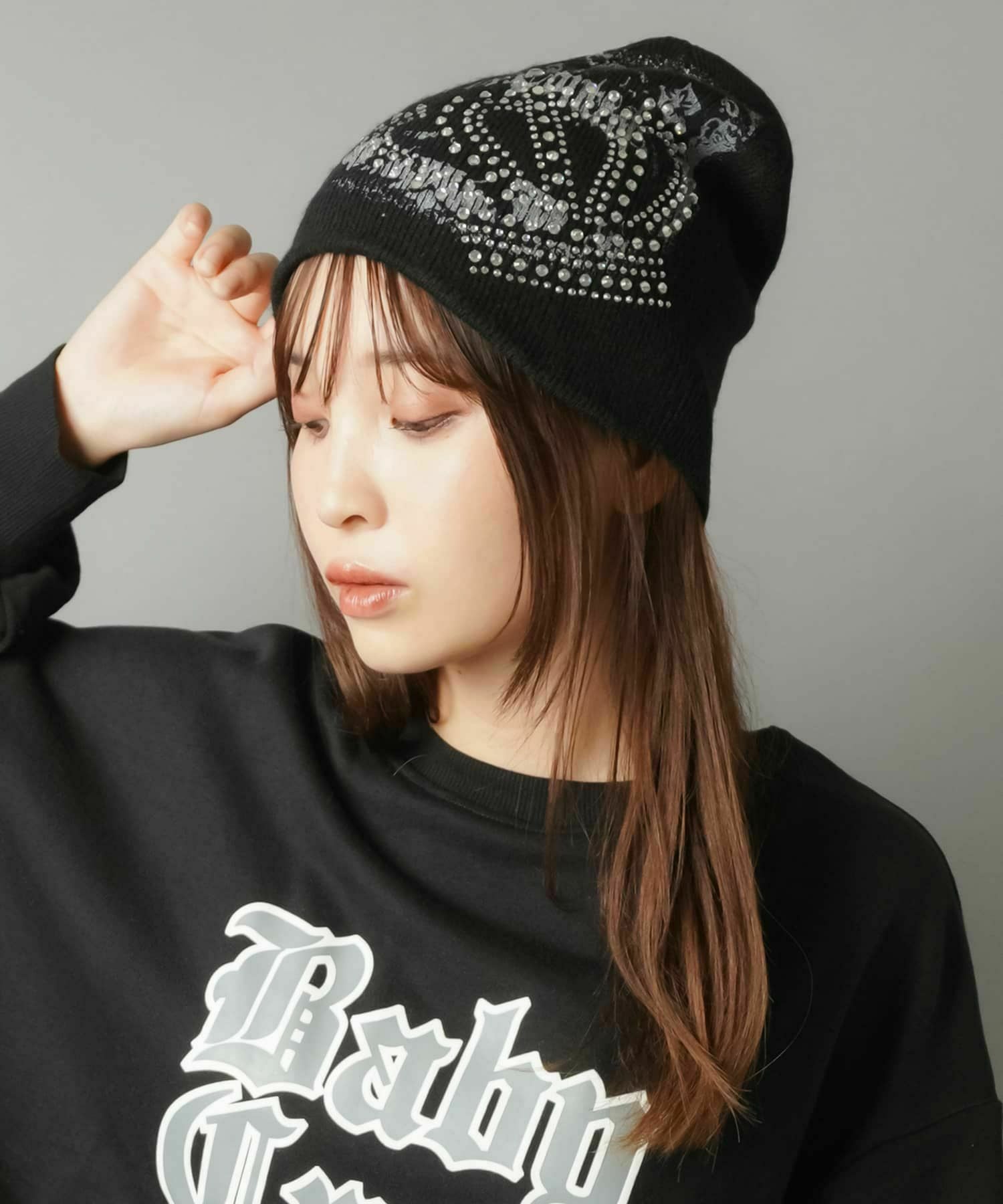 97%OFF】ニットビーニー/ニット帽/スプレーハート | SPINNS WEB STORE