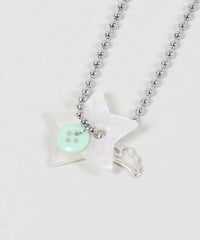 92%OFF】ボタンネックレス/スターウイング/星/羽根/#ウィッシュコア 