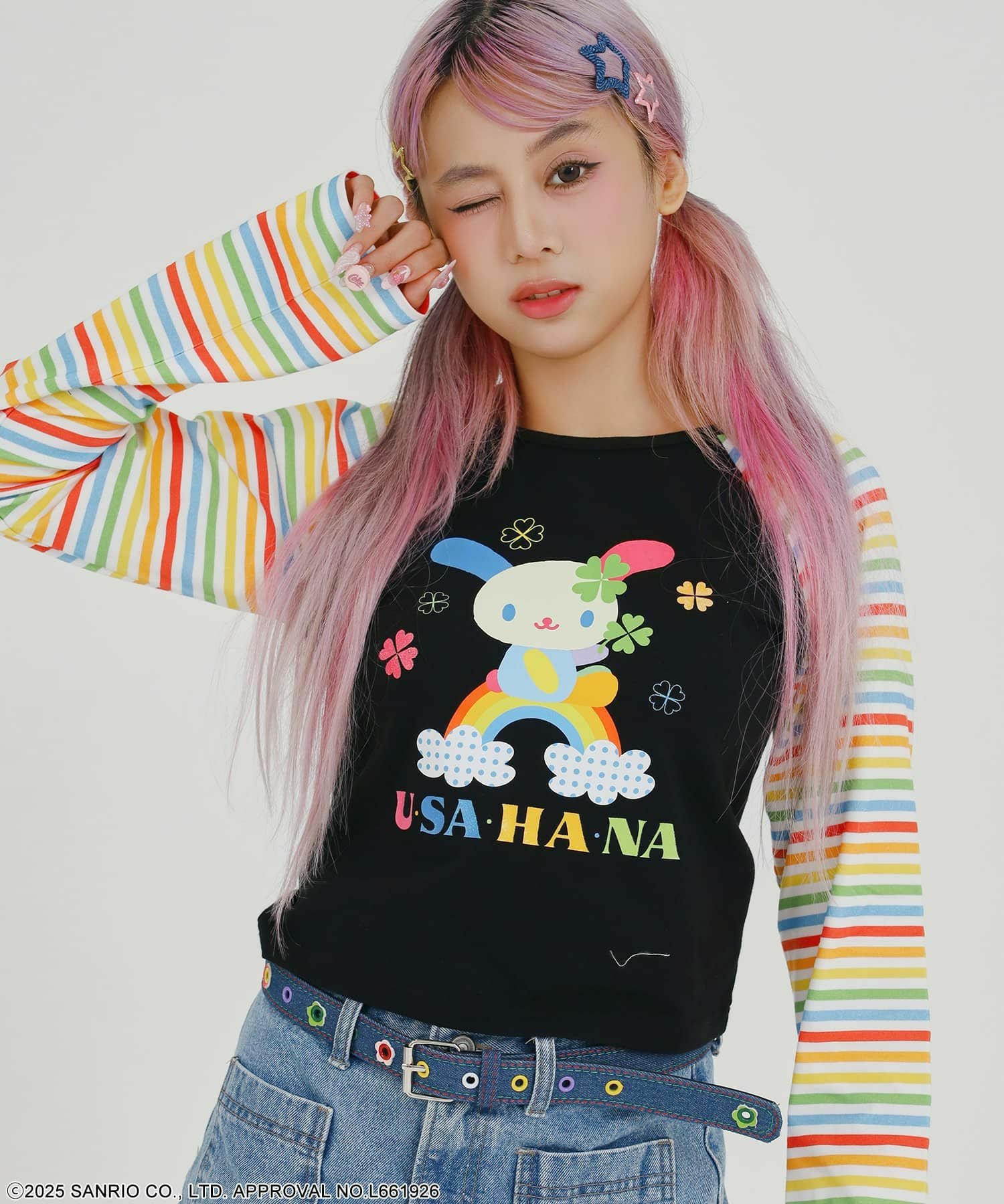 ウサハナ ビッグT Tシャツ スピンズ サンリオ 平成 Y2K 51%OFF】『ウサハナ×SPINNS』ビッグTシャツ | SPINNS WEB STORE