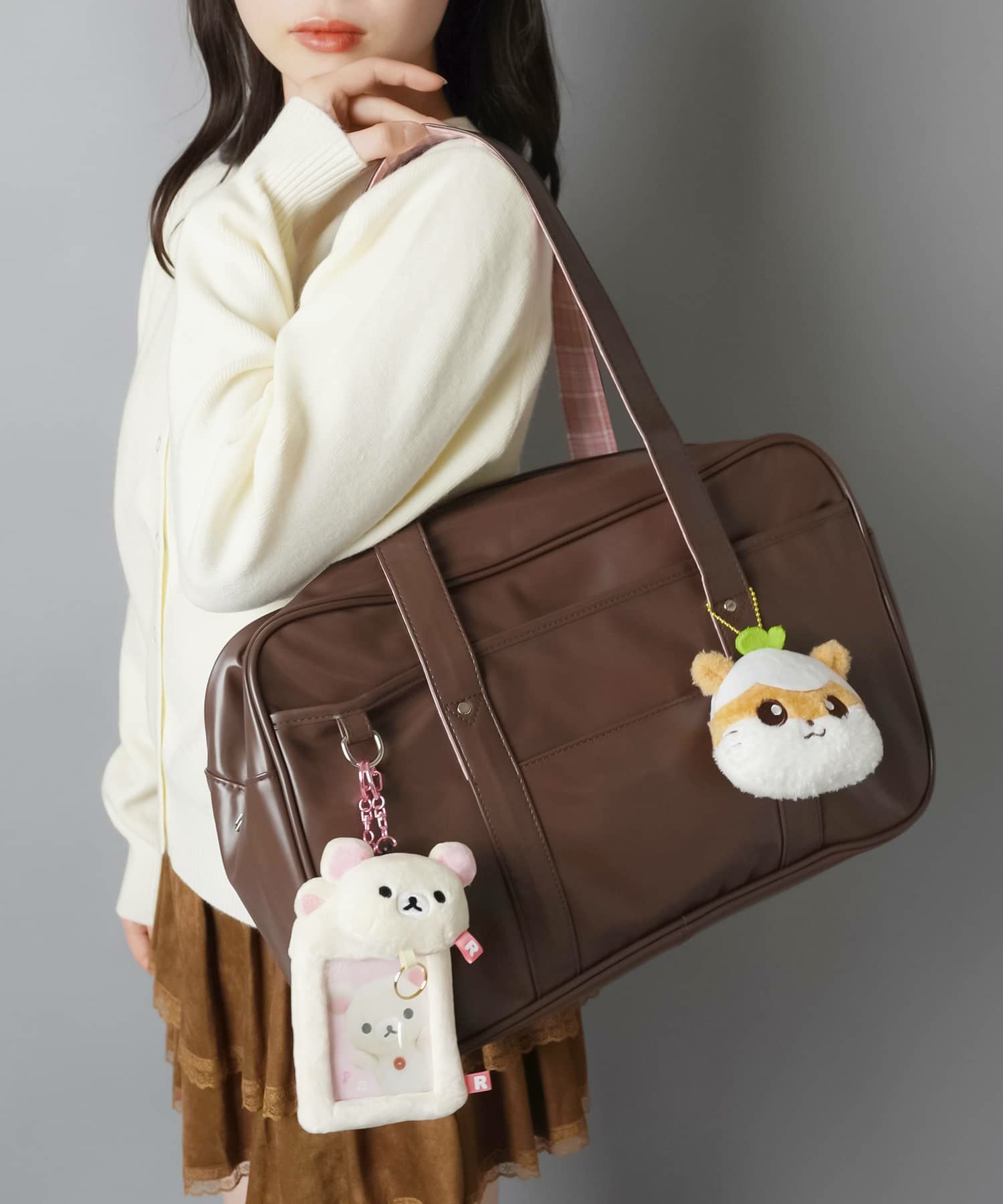 51%OFF】合皮スクールバッグ/星柄/チェック柄/スクバ | SPINNS WEB