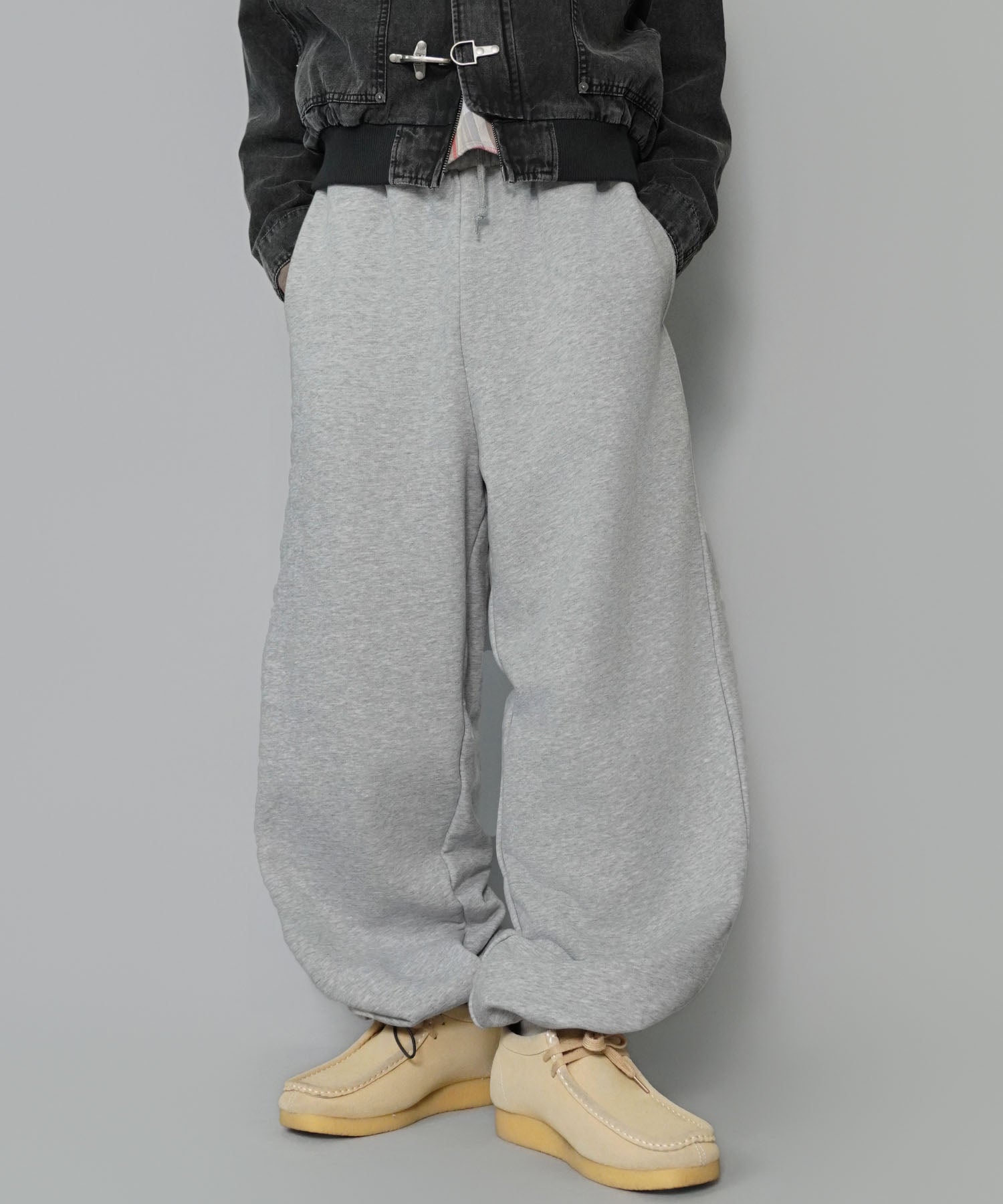 カラースウェットパンツ/セミワイドシルエット | SPINNS WEB STORE