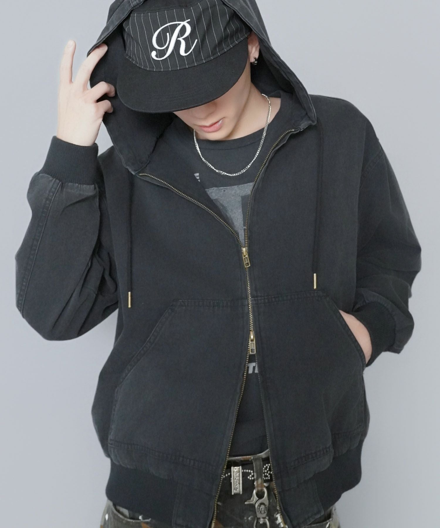 15%OFF】短丈 ダック地 アクティブジャケット/ダブルジップ