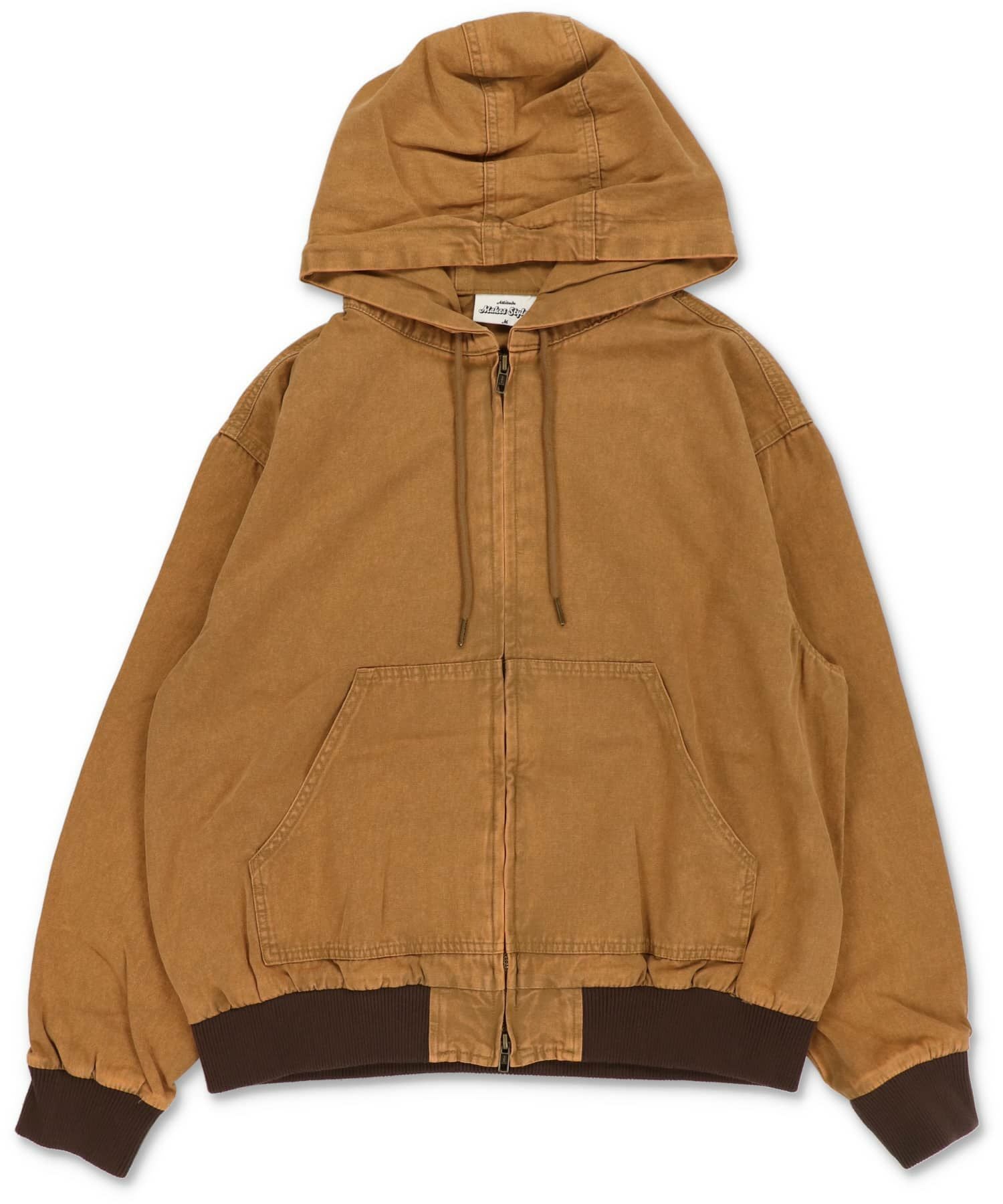 15%OFF】短丈 ダック地 アクティブジャケット/ダブルジップ