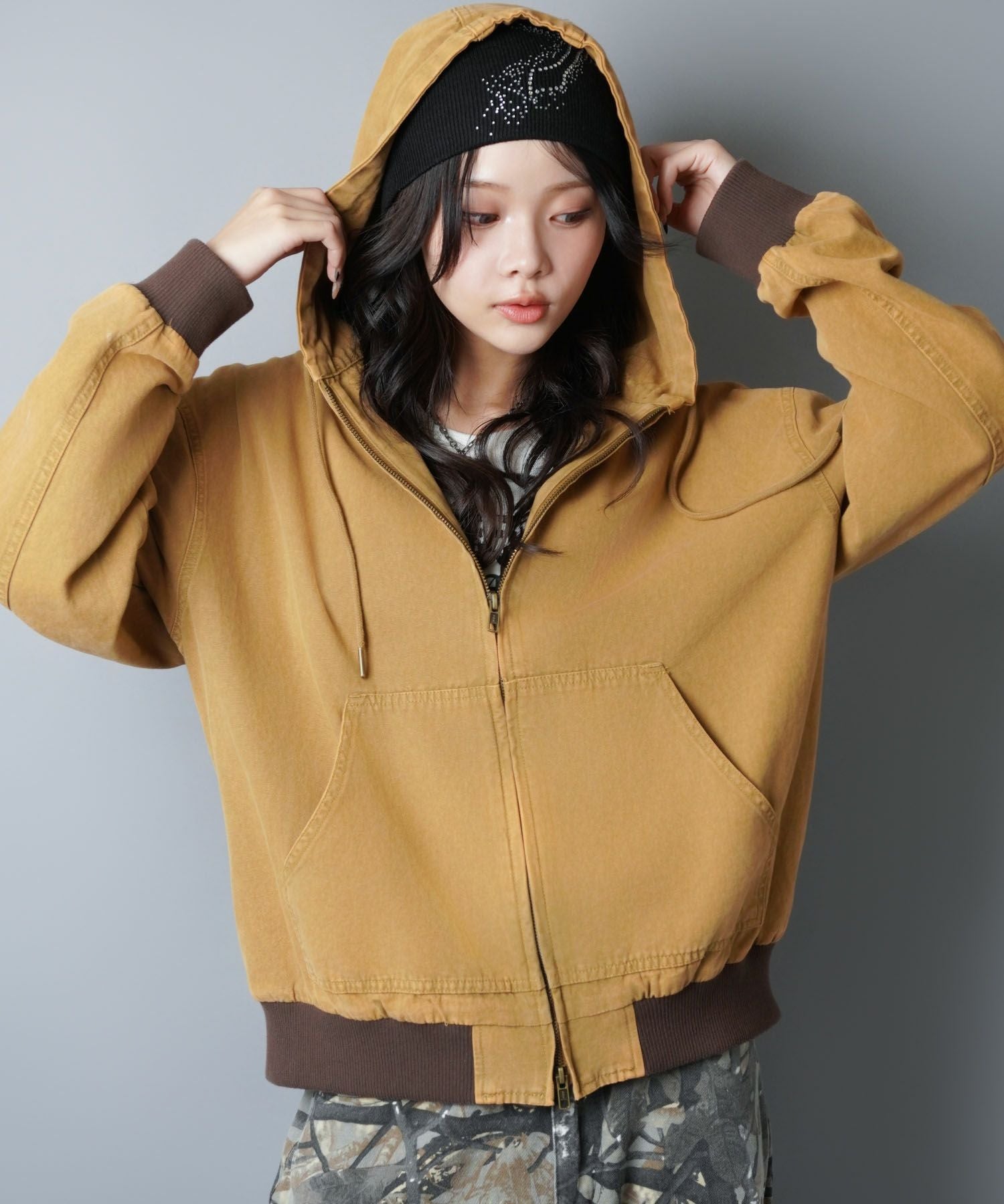 m*)様 etsintä 短丈ベージュ ジャンパー bflat｜ショート丈 パフジャケット | Rakuten Fashion(楽天