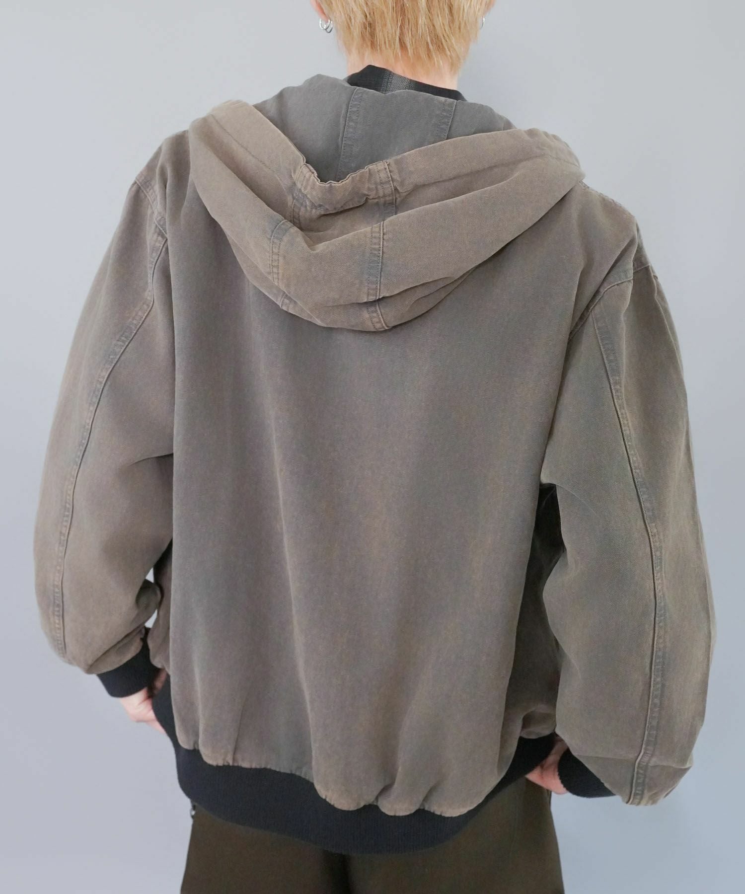 15%OFF】短丈 ダック地 アクティブジャケット/ダブルジップ