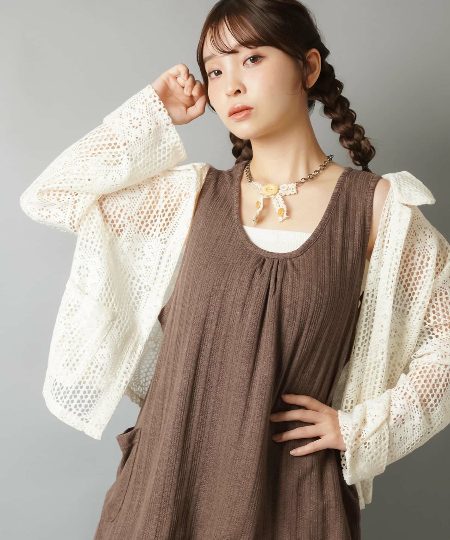 84%OFF】レース長袖シャツ/パッチワーク風/#NEO森ガール | SPINNS WEB