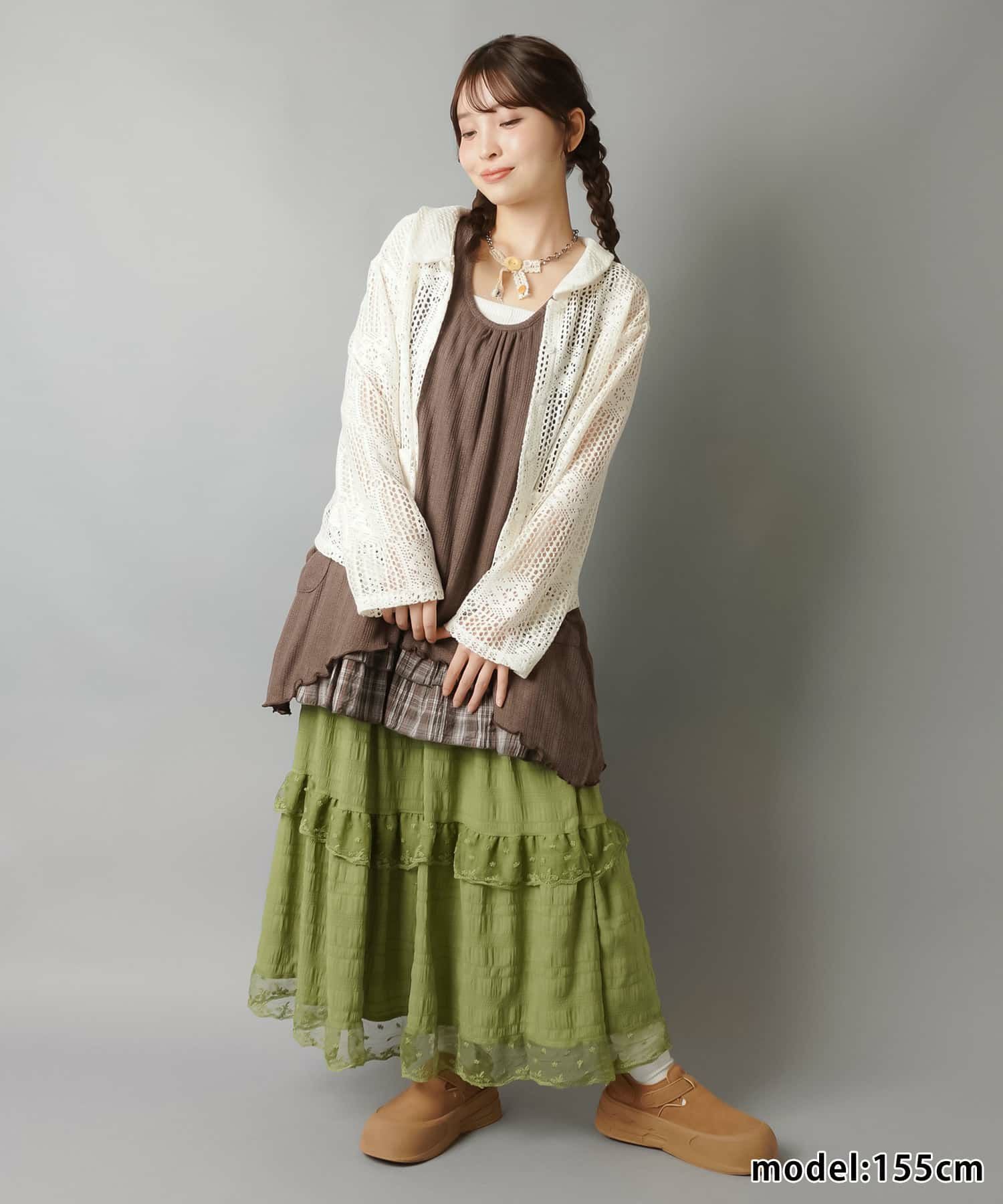 84%OFF】レース長袖シャツ/パッチワーク風/#NEO森ガール | SPINNS WEB