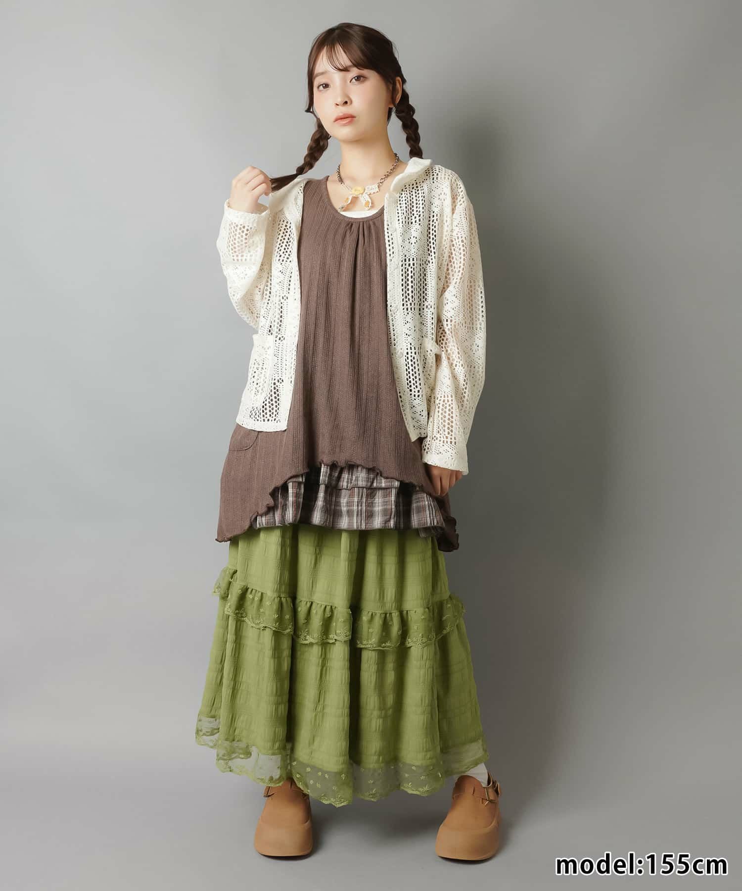84%OFF】レース長袖シャツ/パッチワーク風/#NEO森ガール | SPINNS WEB
