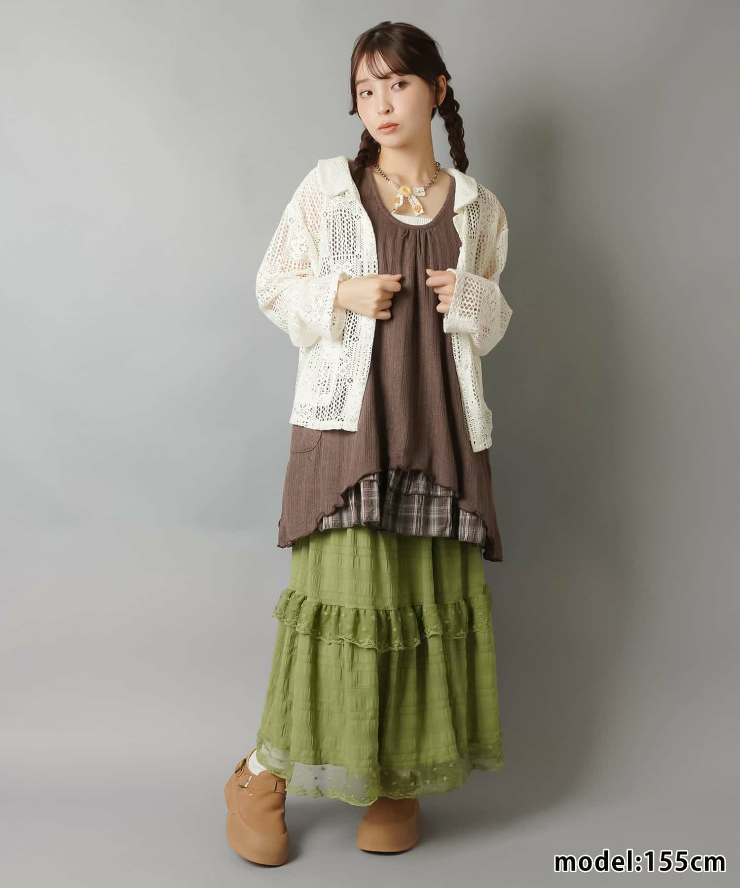 84%OFF】レース長袖シャツ/パッチワーク風/#NEO森ガール | SPINNS WEB