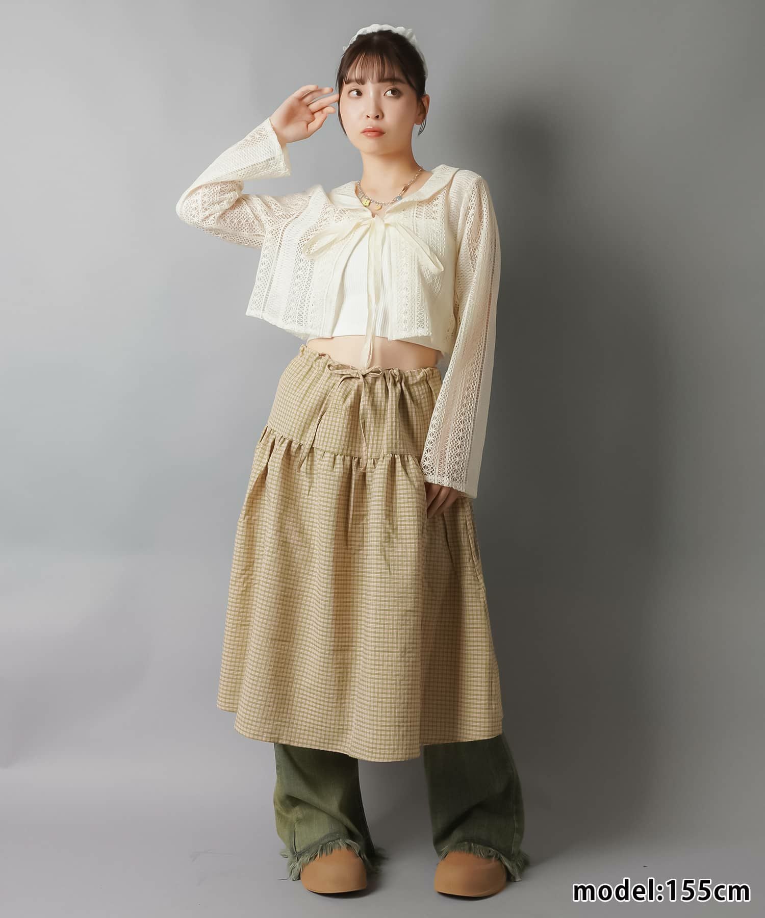 未使用♡ルネ♡レースボレロ　カーディガン 84%OFF】レースボレロカーディガン/丸襟/#NEO森ガール | SPINNS WEB