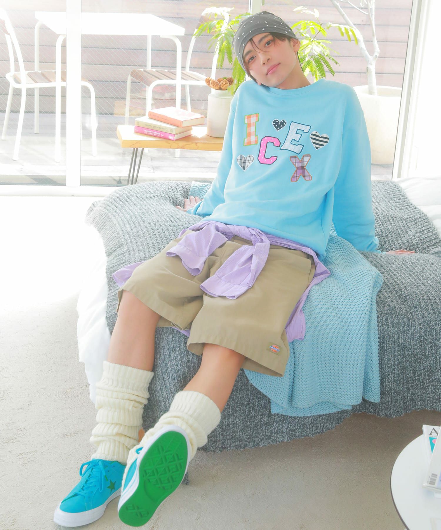 受注販売】『ICEx× SPINNS』 生地貼り付けスウェット | SPINNS WEB