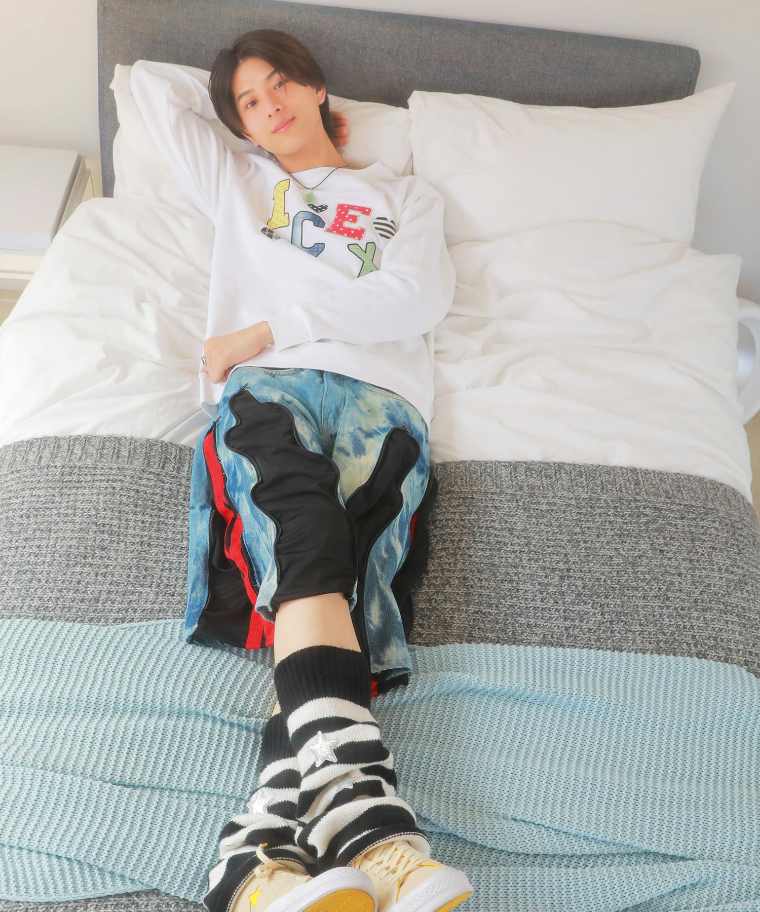 受注販売】『ICEx× SPINNS』 生地貼り付けスウェット | SPINNS WEB