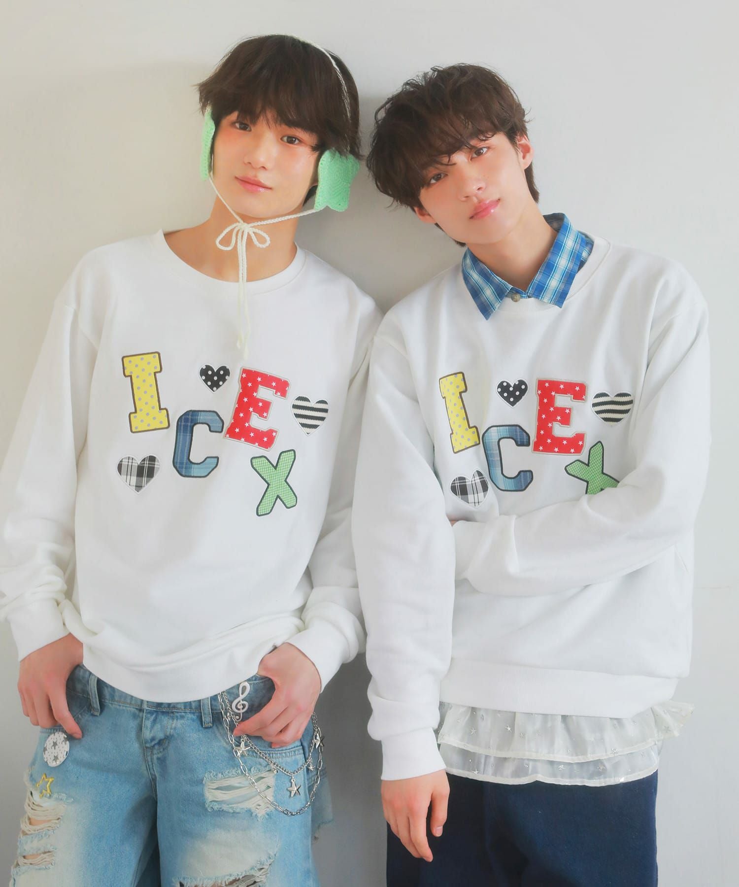 受注販売】『ICEx× SPINNS』 生地貼り付けスウェット | SPINNS WEB