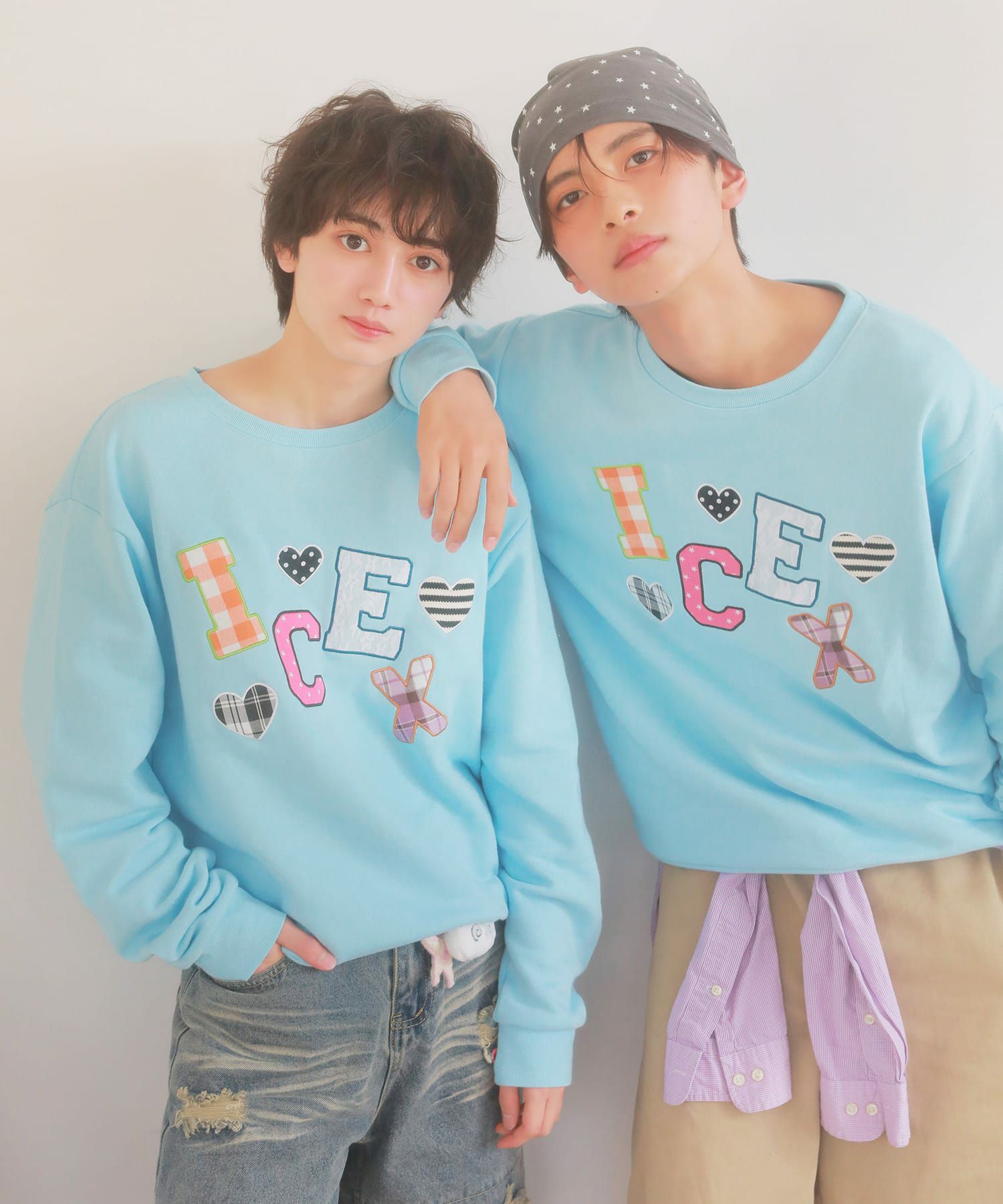 受注販売】『ICEx× SPINNS』 生地貼り付けスウェット | SPINNS WEB