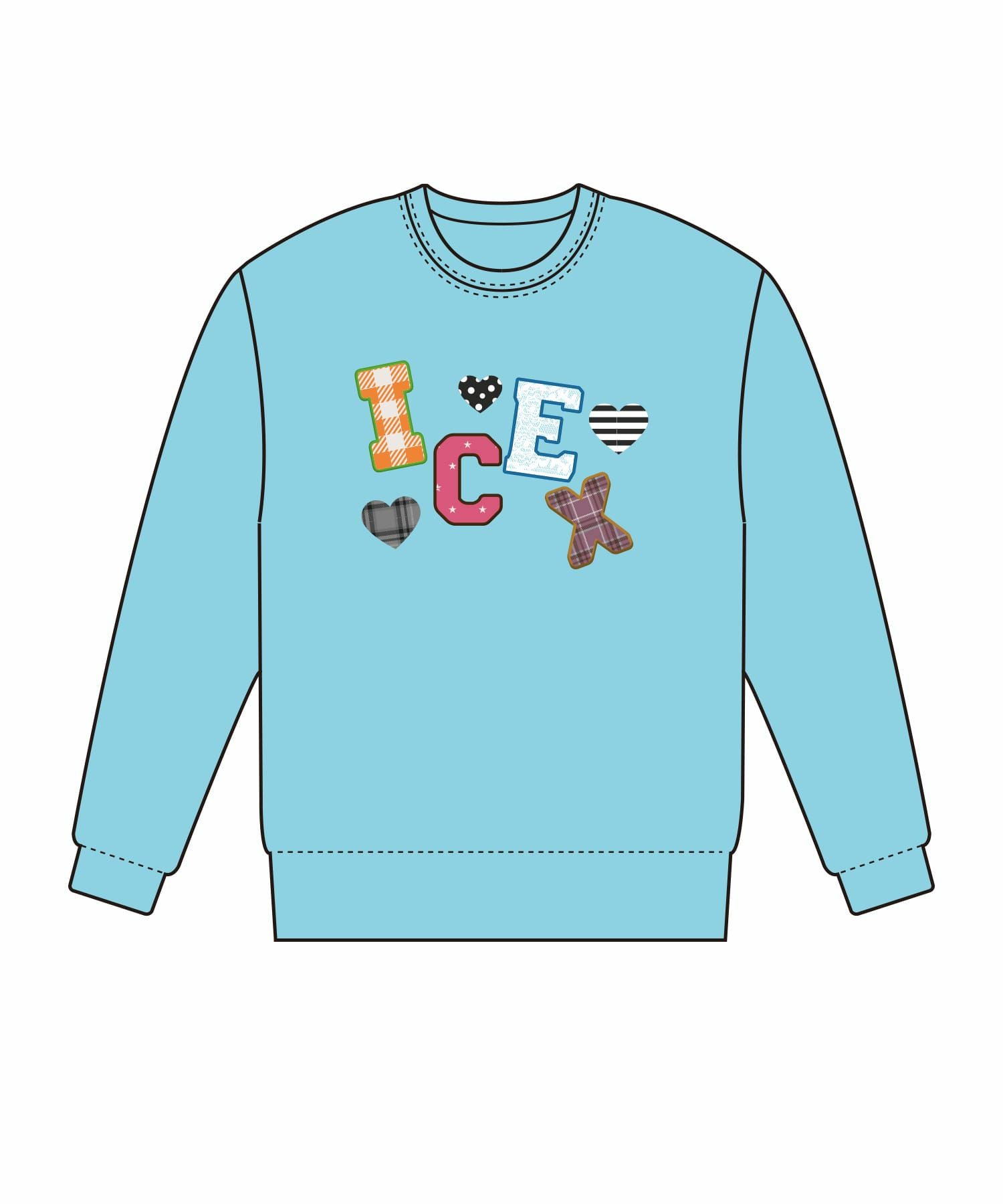 受注販売】『ICEx× SPINNS』 生地貼り付けスウェット | SPINNS WEB