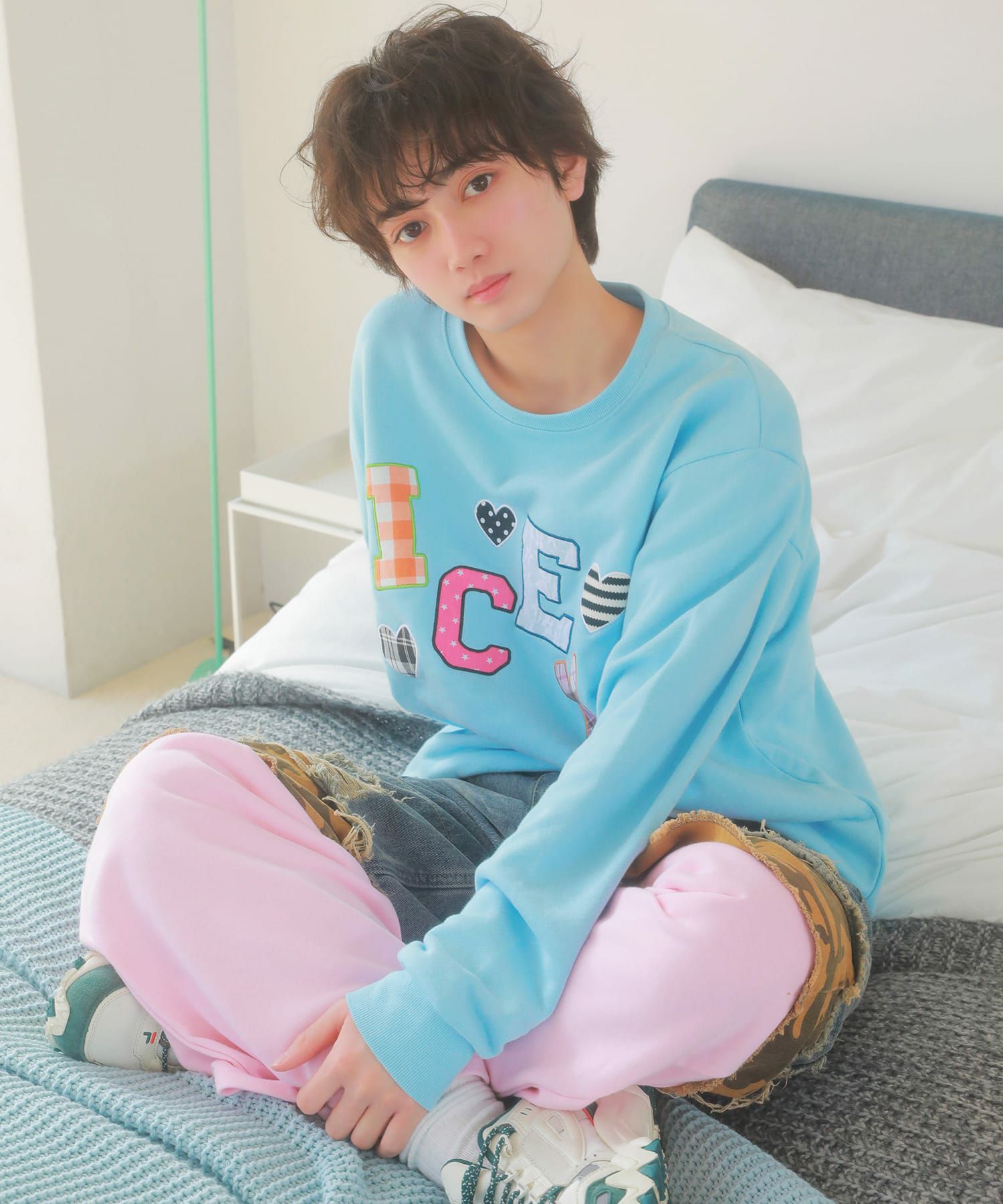 受注販売】『ICEx× SPINNS』 生地貼り付けスウェット | SPINNS WEB