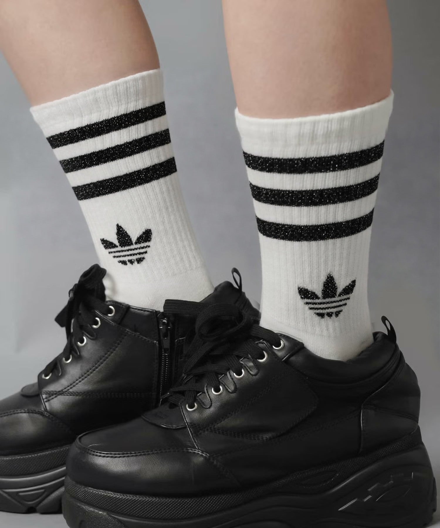 ≪adidas/アディダス≫ラメクルーソックス/2足組 | SPINNS WEB STORE