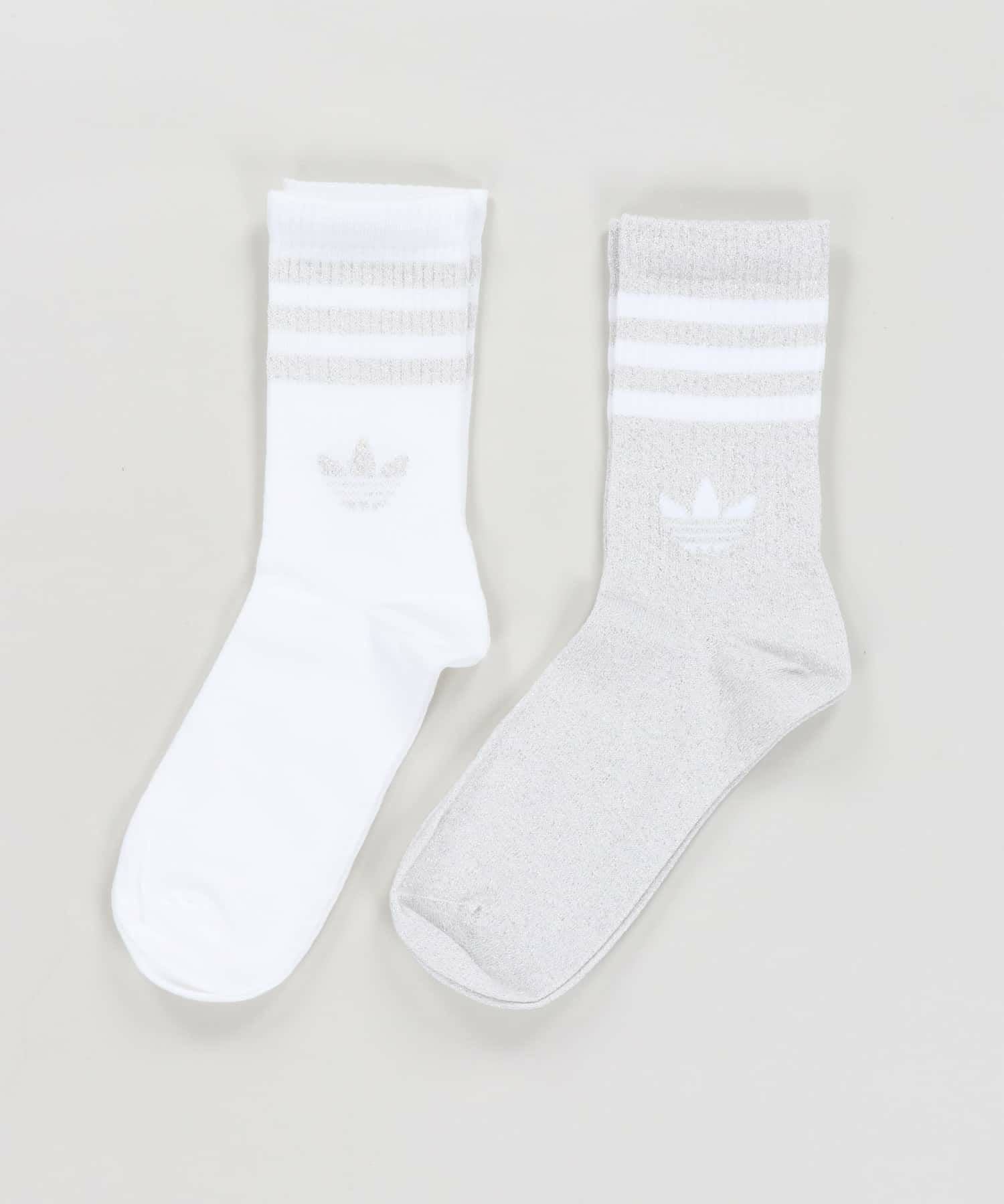 ソックスアディダス ≪adidas/アディダス≫ラメクルーソックス/2足組 | SPINNS WEB STORE
