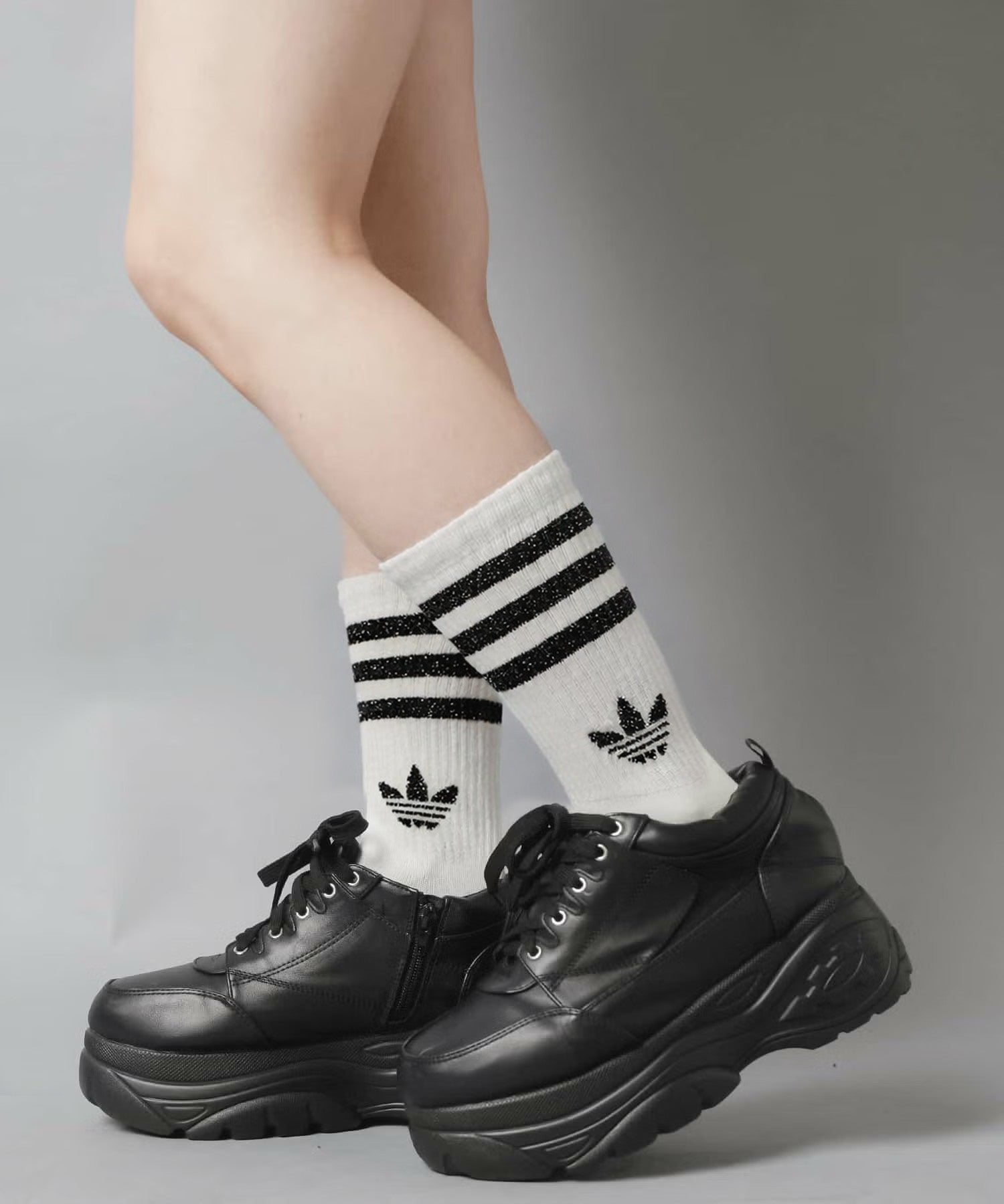 ≪adidas/アディダス≫ラメクルーソックス/2足組 | SPINNS WEB STORE
