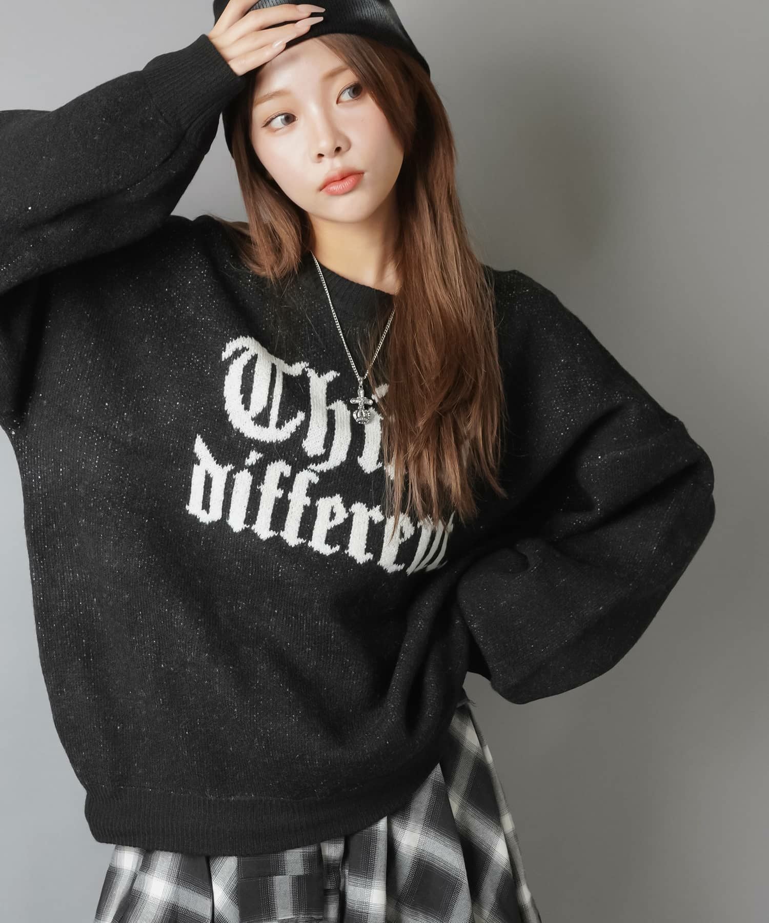 75%OFF】オーバーサイズニット/オールドロゴ/5色展開 | SPINNS WEB