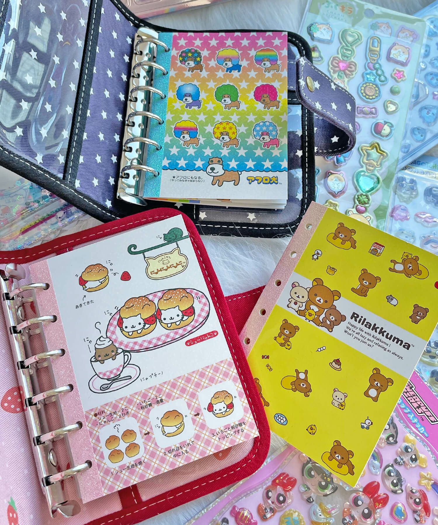 ≪サンエックス≫6穴シールノート/シール帳/にゃんにゃんにゃんこ