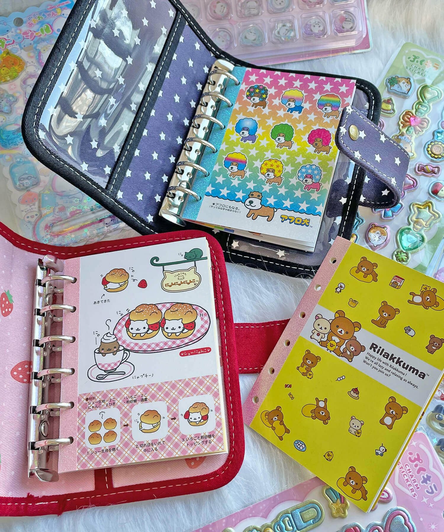 ≪サンエックス≫6穴シールノート/シール帳/にゃんにゃんにゃんこ