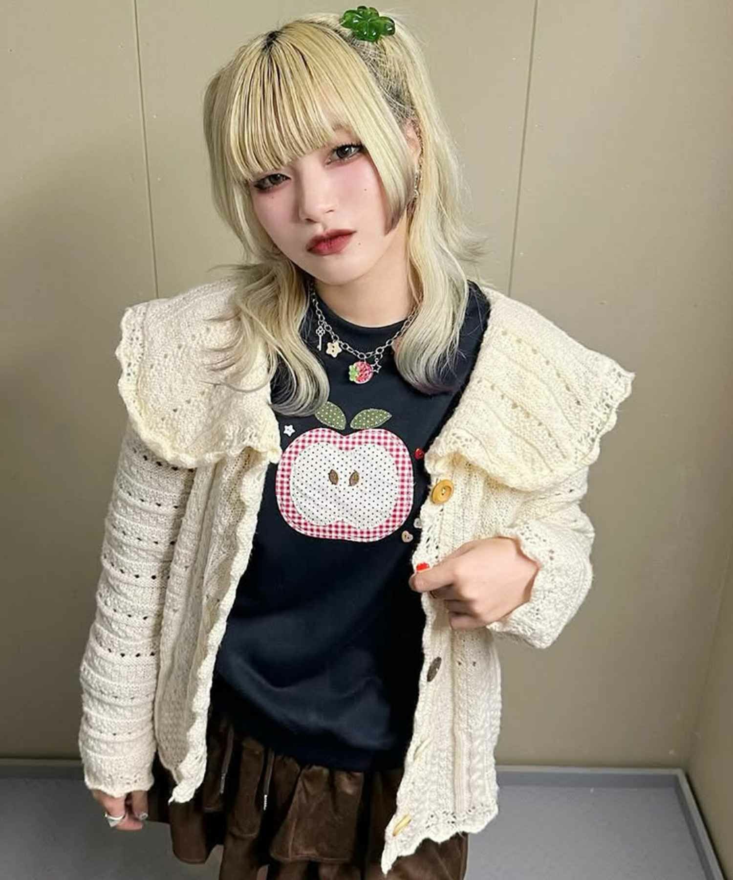 75%OFF】裏毛スウェット/フルーツワッペン/#NEO森ガール | SPINNS WEB
