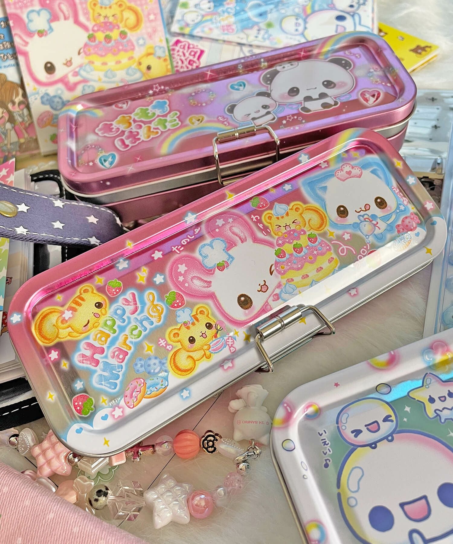 45%OFF】#平成女児/缶ペンケース/ぷくぷくあわわちゃん/HappyMarch