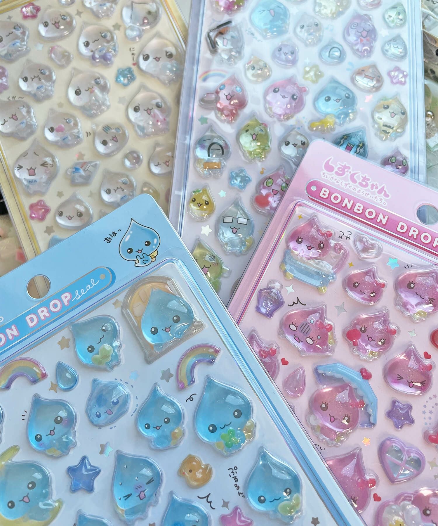 ≪しずくちゃん≫ボンボンドロップシール/ぷくぷく/シール | SPINNS