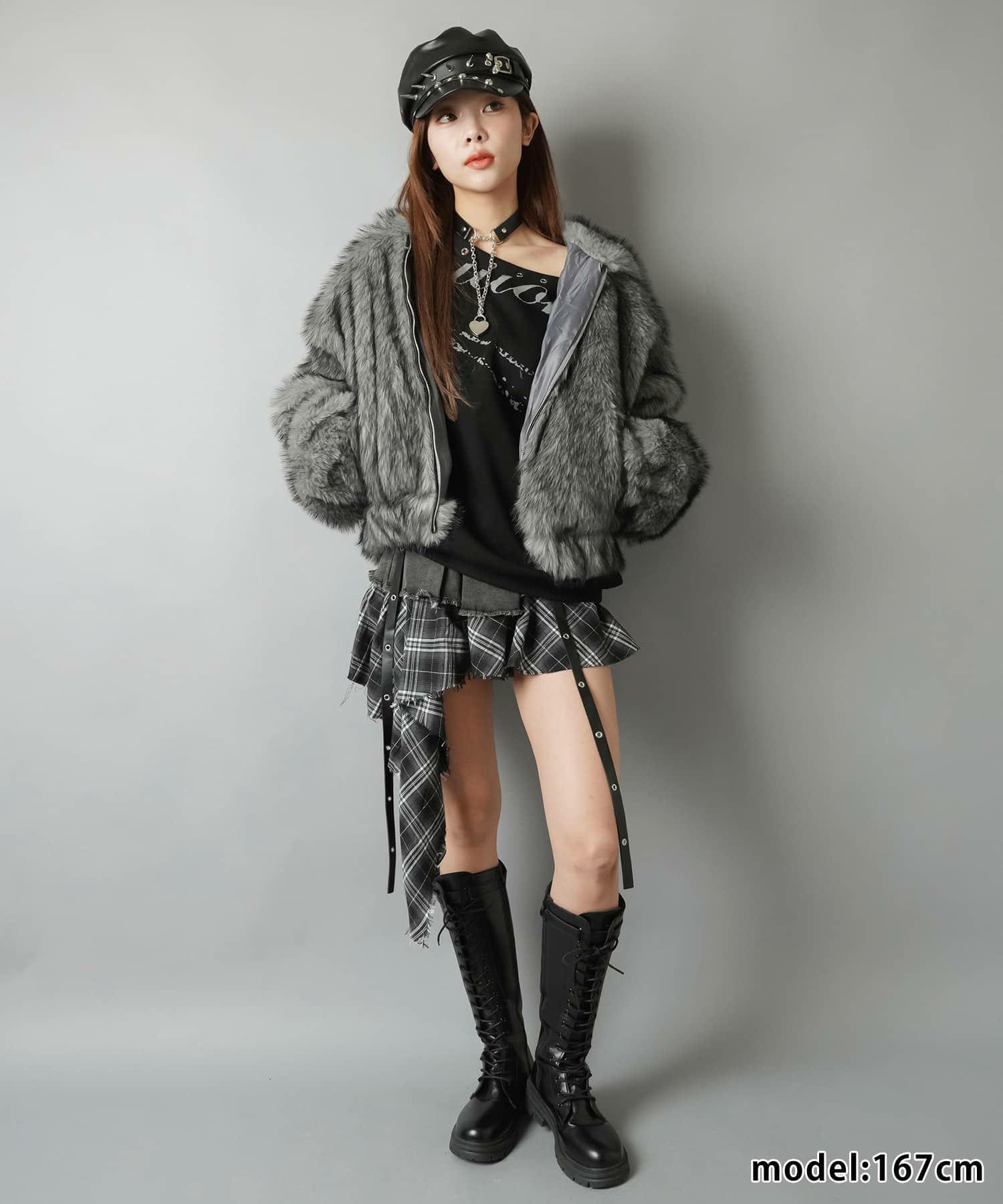 51%OFF】フェイクファーブルゾン/コート/フード付き | SPINNS WEB