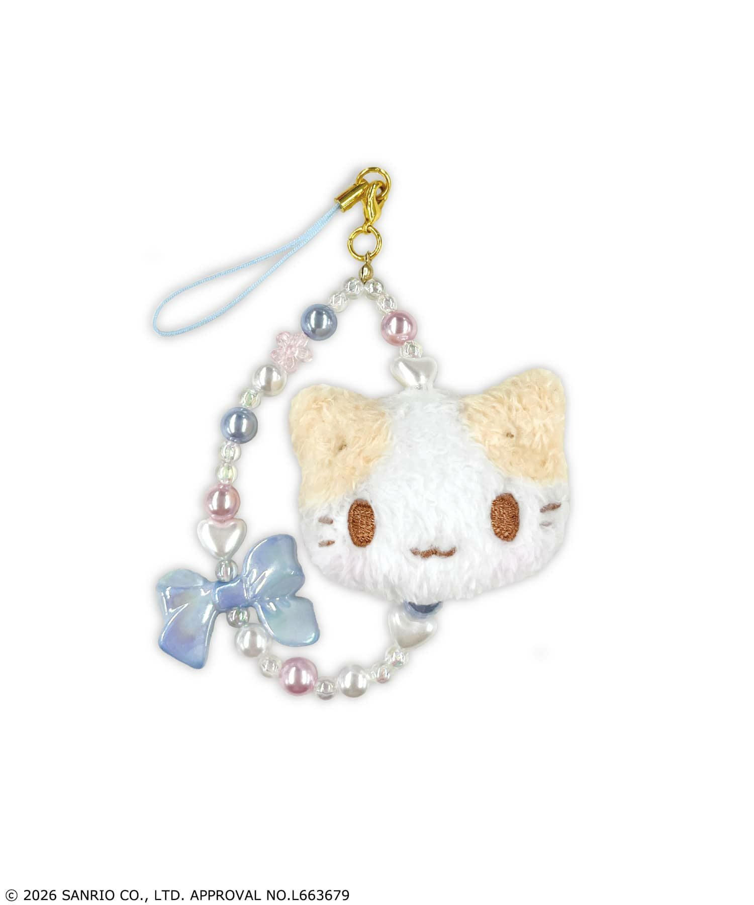 受注販売】『マシュマロみたいなふわふわにゃんこ』フェイスマスコット